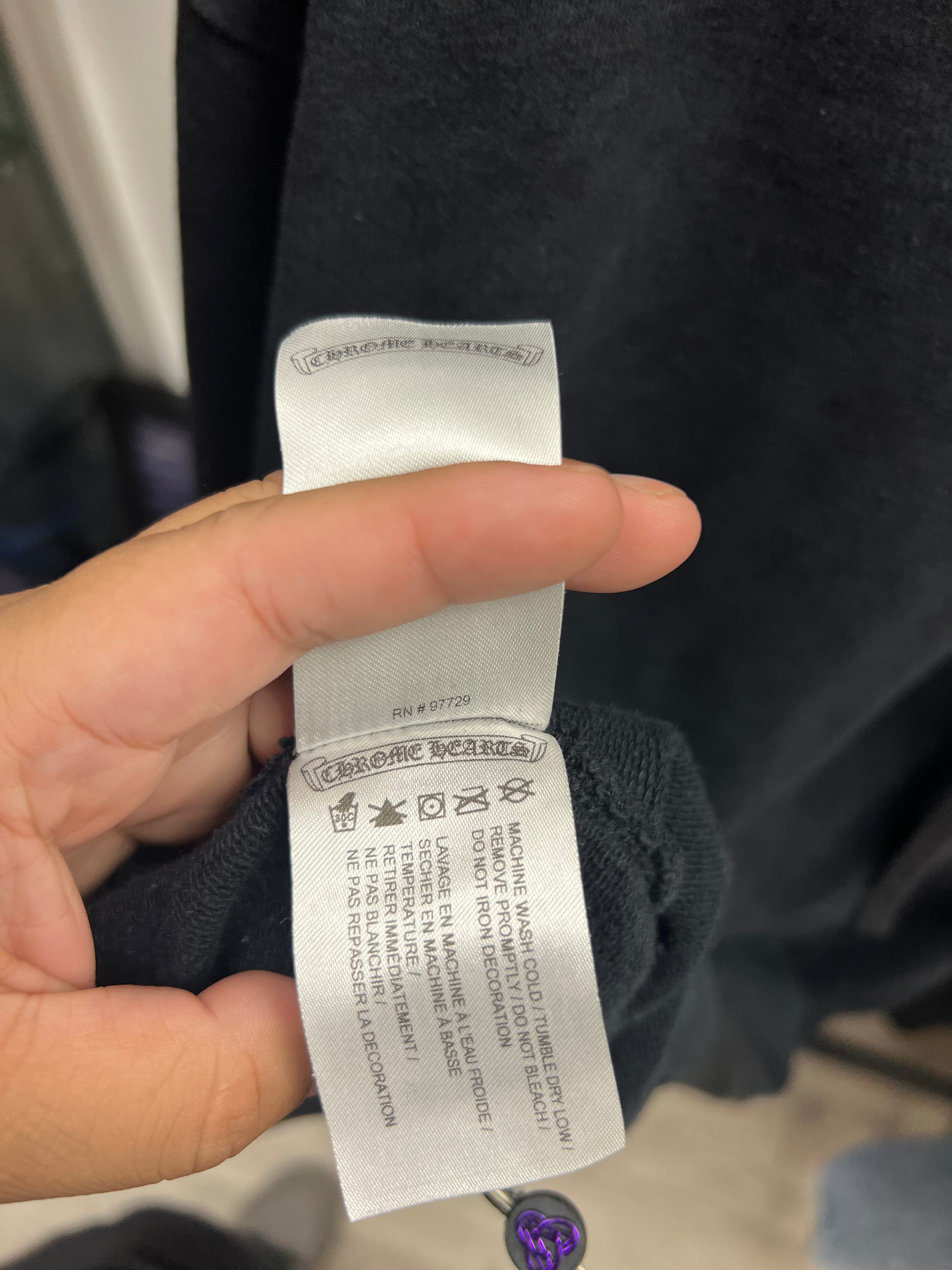 Chrome  Hearts Black Plus Monogram Horseshoe Hoodie