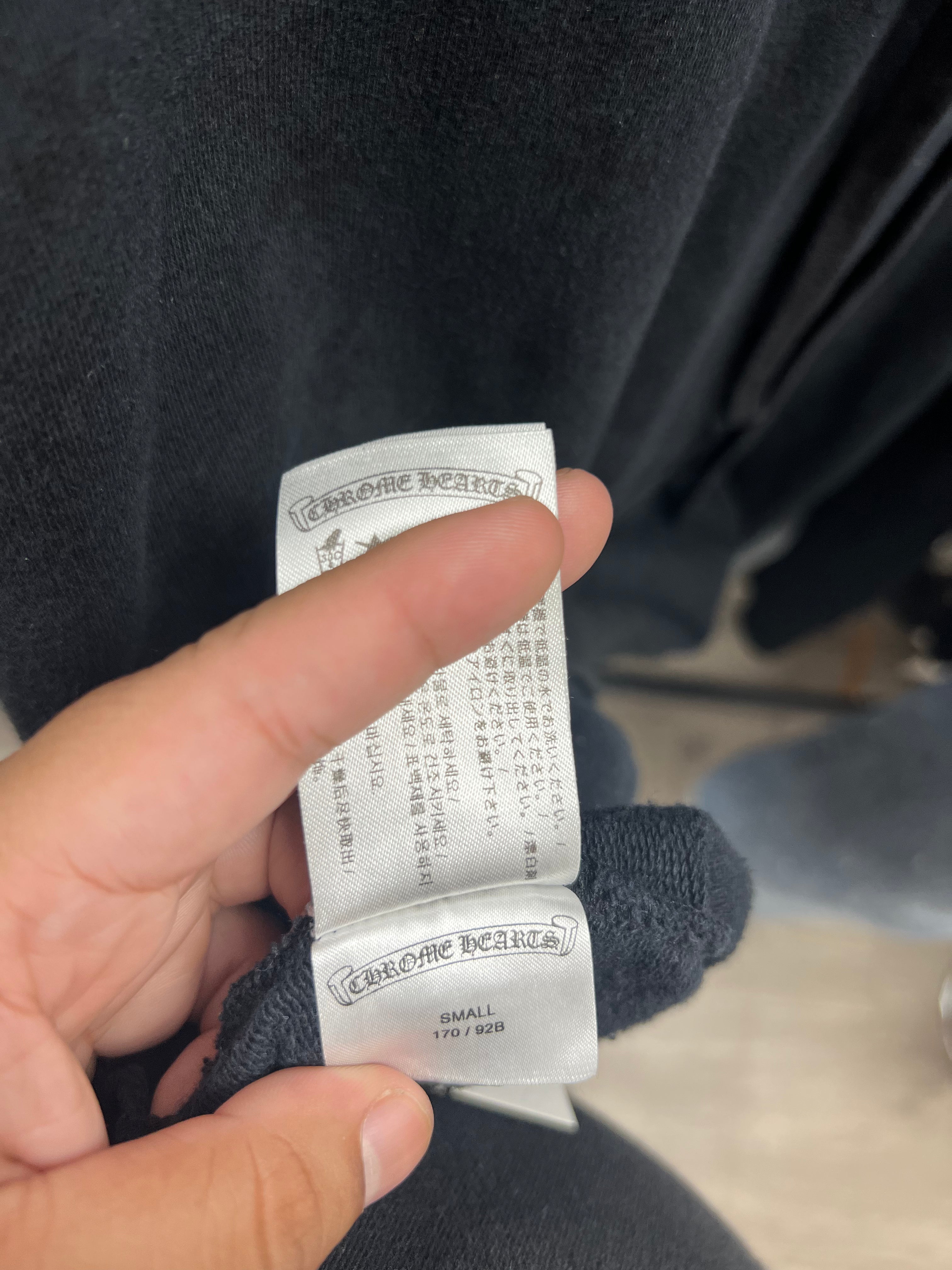 Chrome  Hearts Black Plus Monogram Horseshoe Hoodie