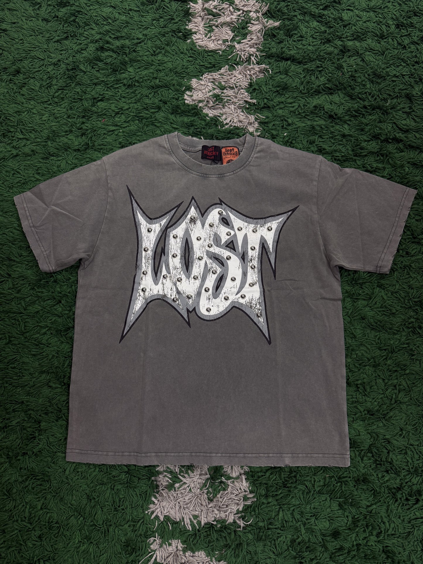 Lost Intricacy Grey Outline Logo Long Sleeve Tee