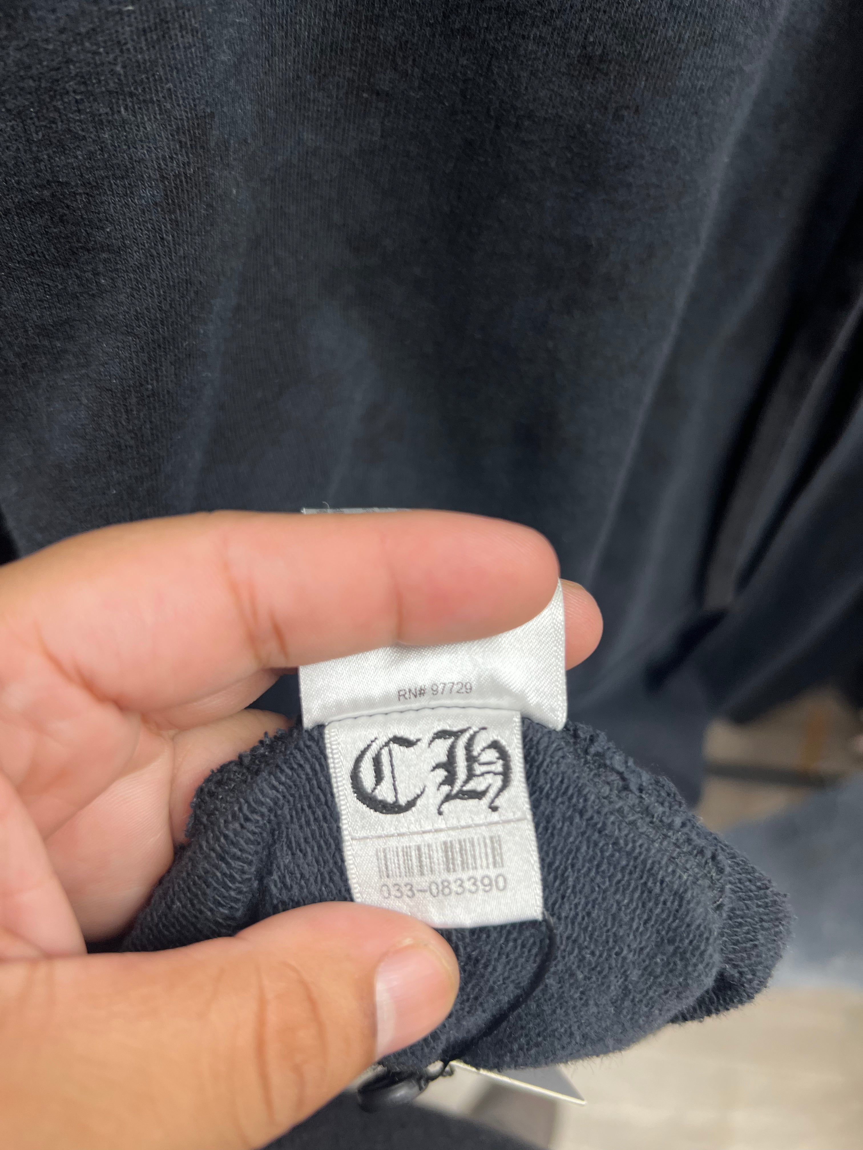 Chrome  Hearts Black Plus Monogram Horseshoe Hoodie