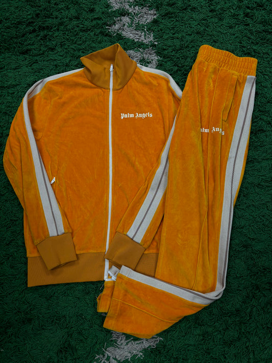 Palm AnGels Velour Track Suit Yellow Used Large
