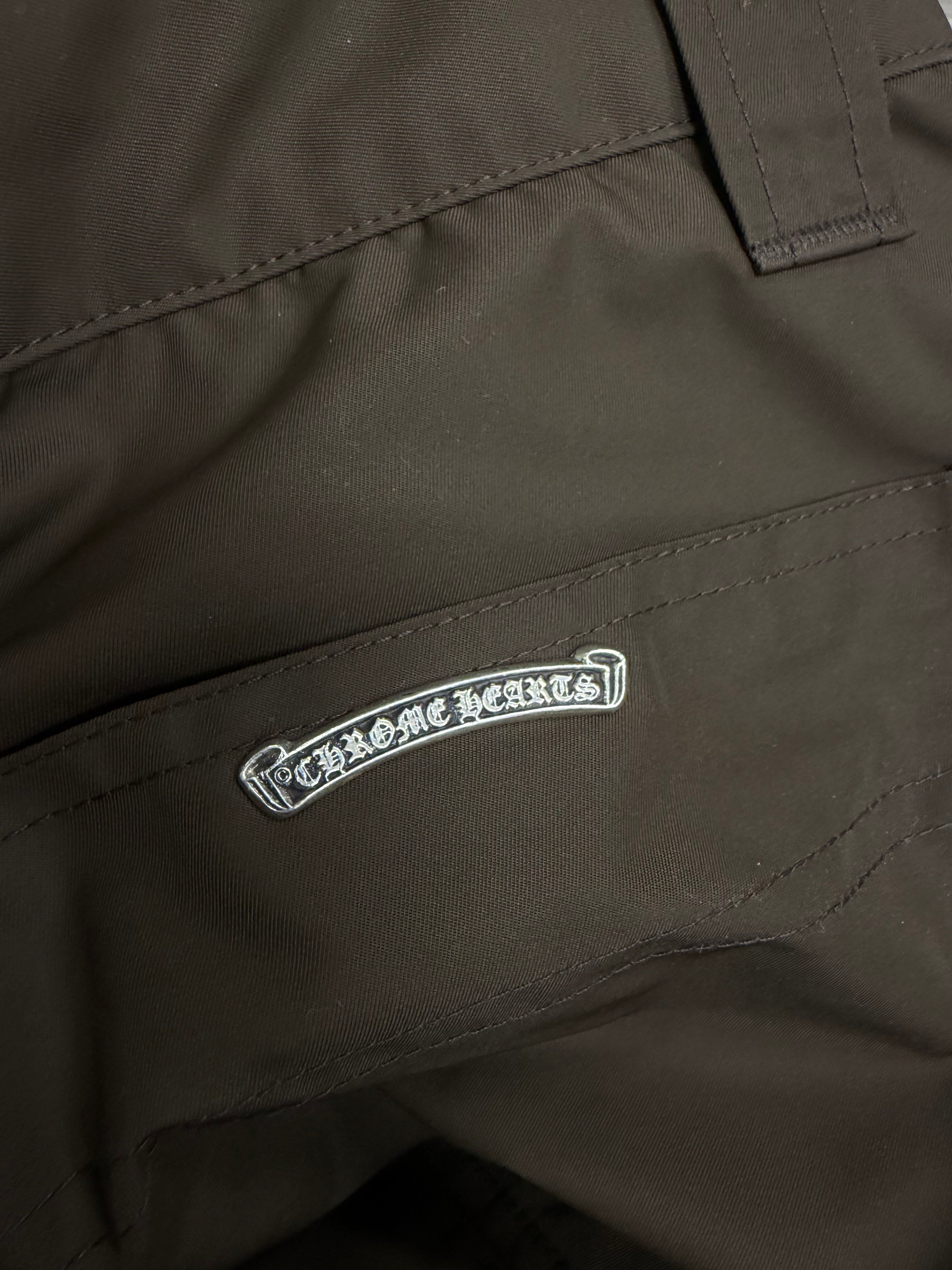 Chrome Hearts Brown Pink Nylon Double Knee Carpenter Pants