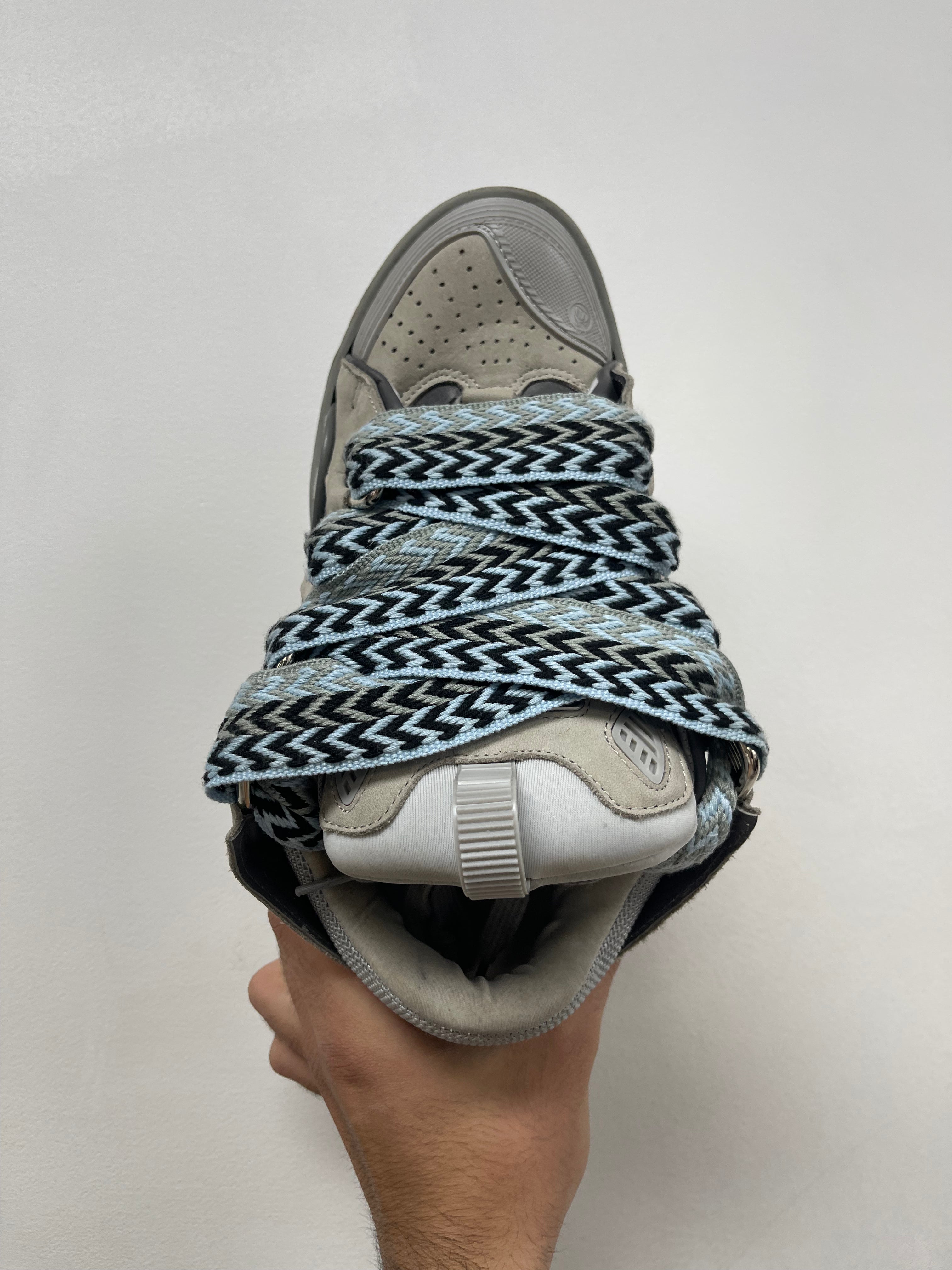 Lanvin Grey Curb Sneakers