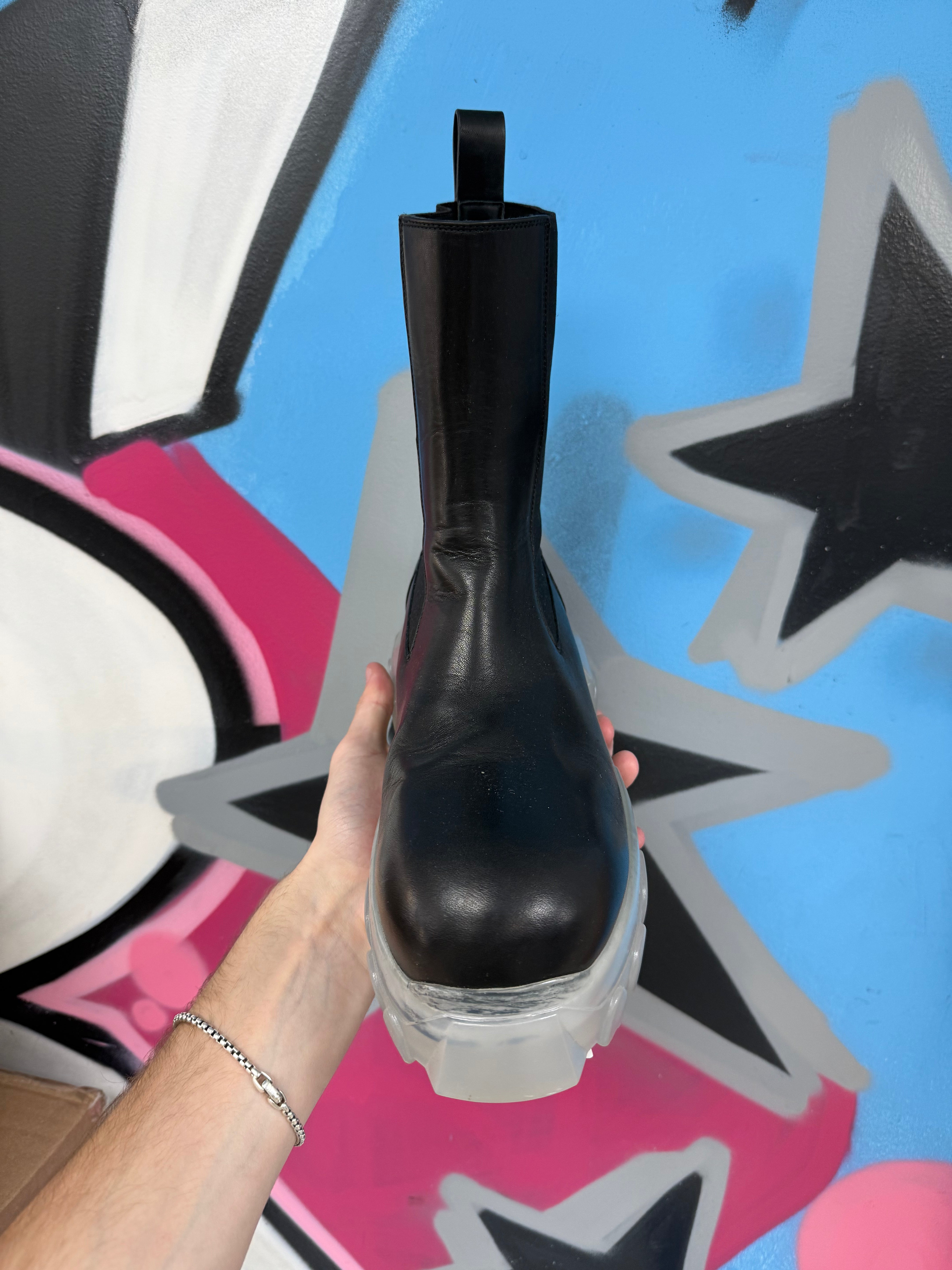 Rick Owens Black Beatle Bozo Boots