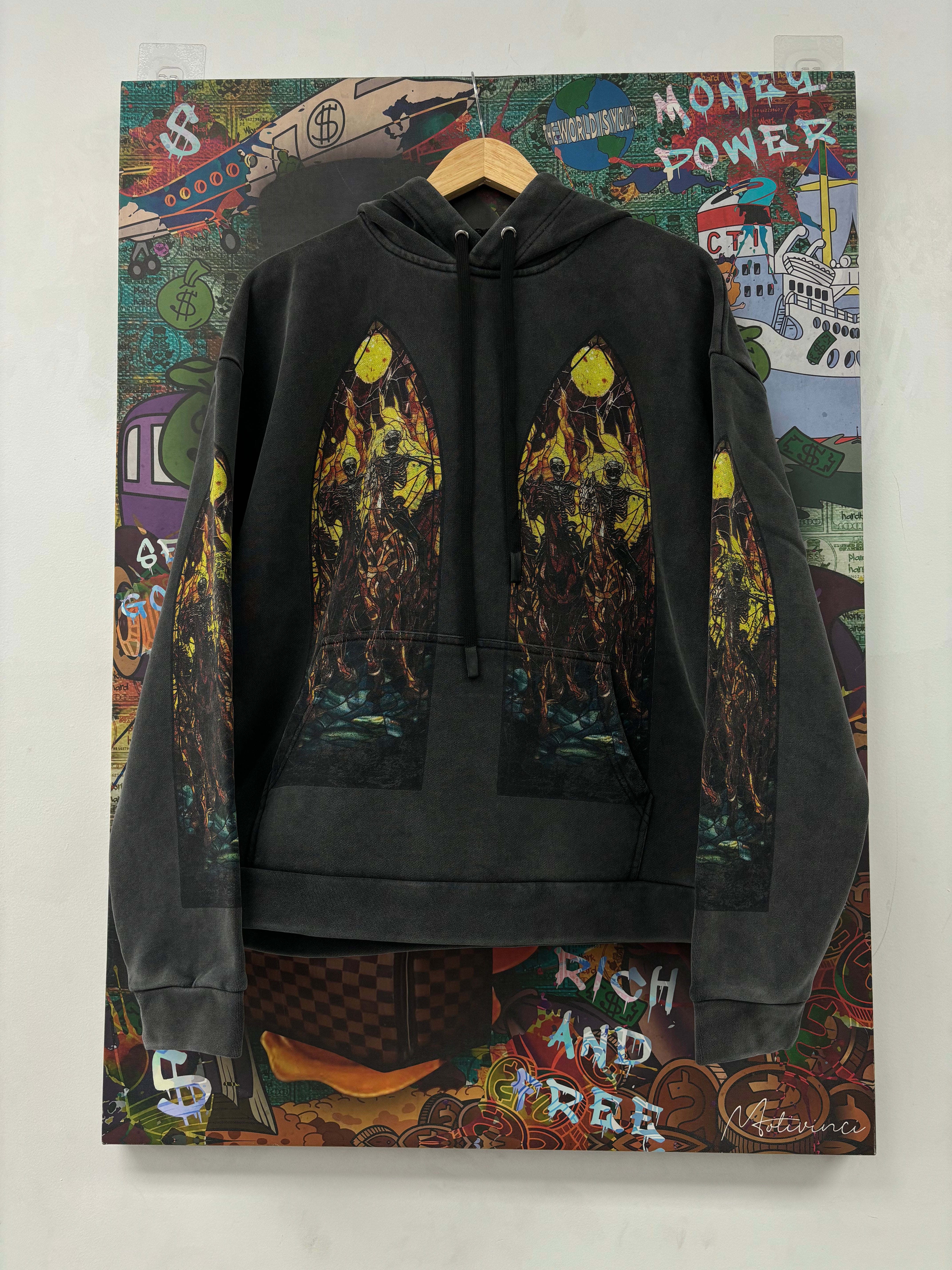 WDW Anvil Hoodie Black New Large With Tags