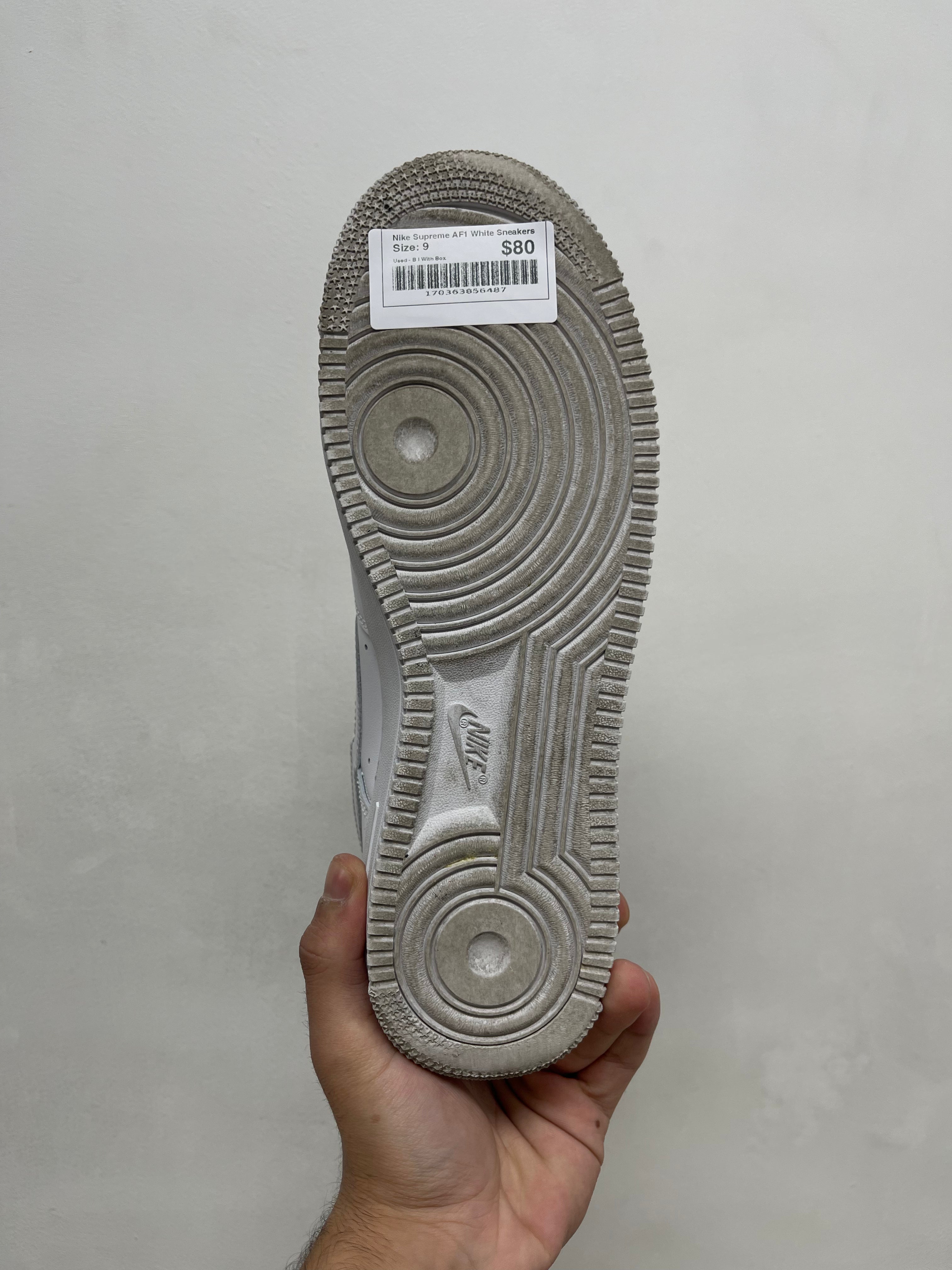 Nike Supreme AF1 White Sneakers