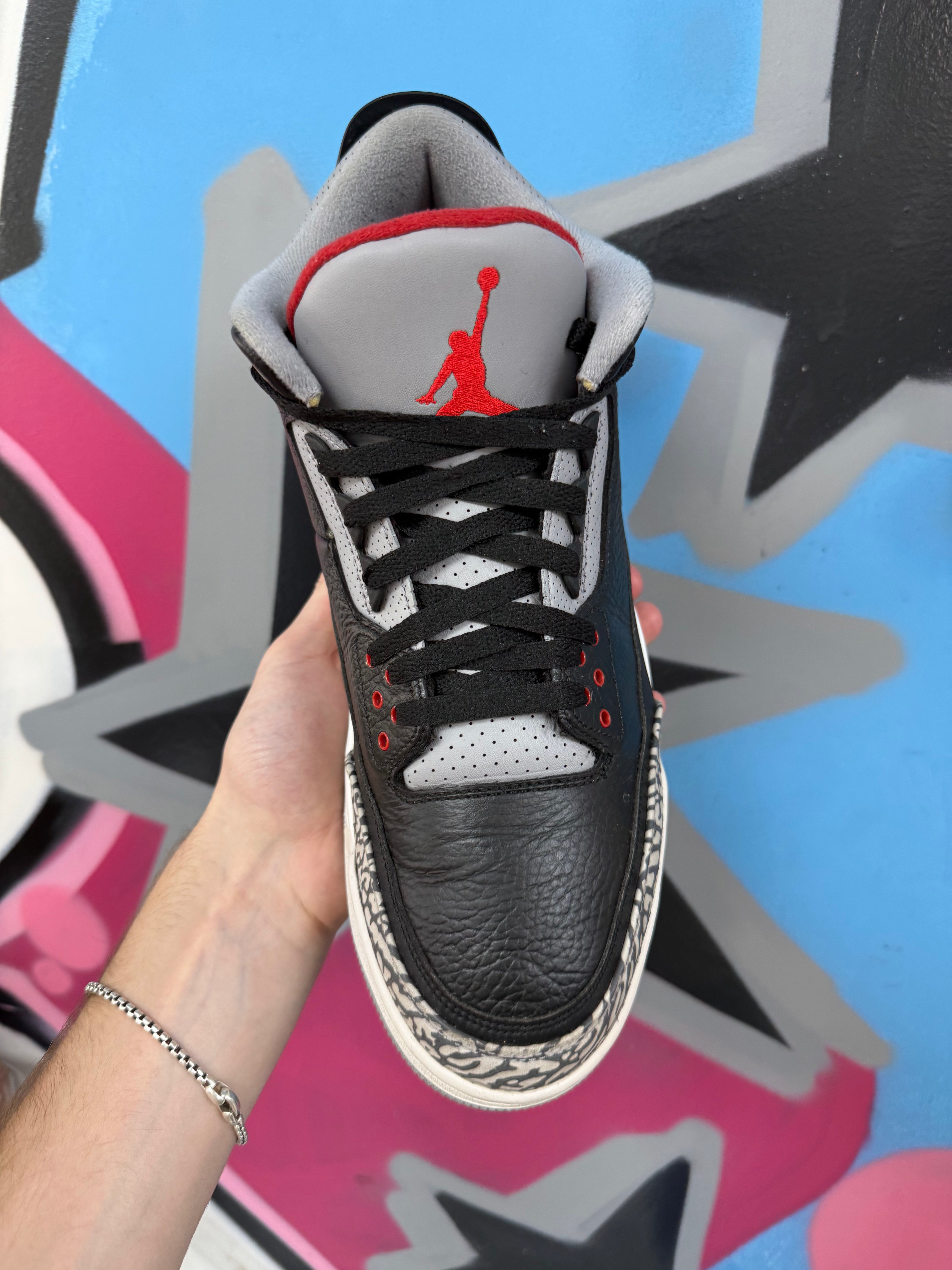Nike Jordan 3 Black Cement Sneakers