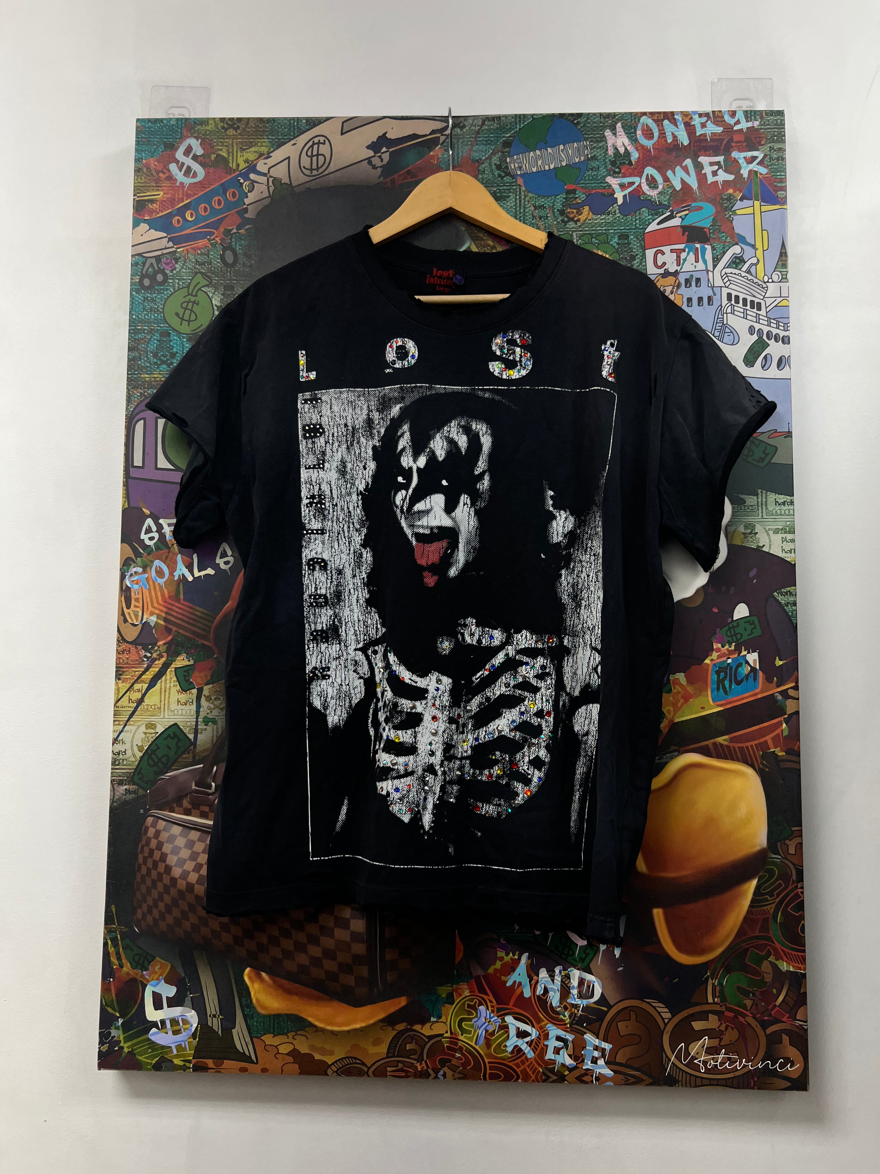 Lost Intricacy Kiss Rhinestone Tee