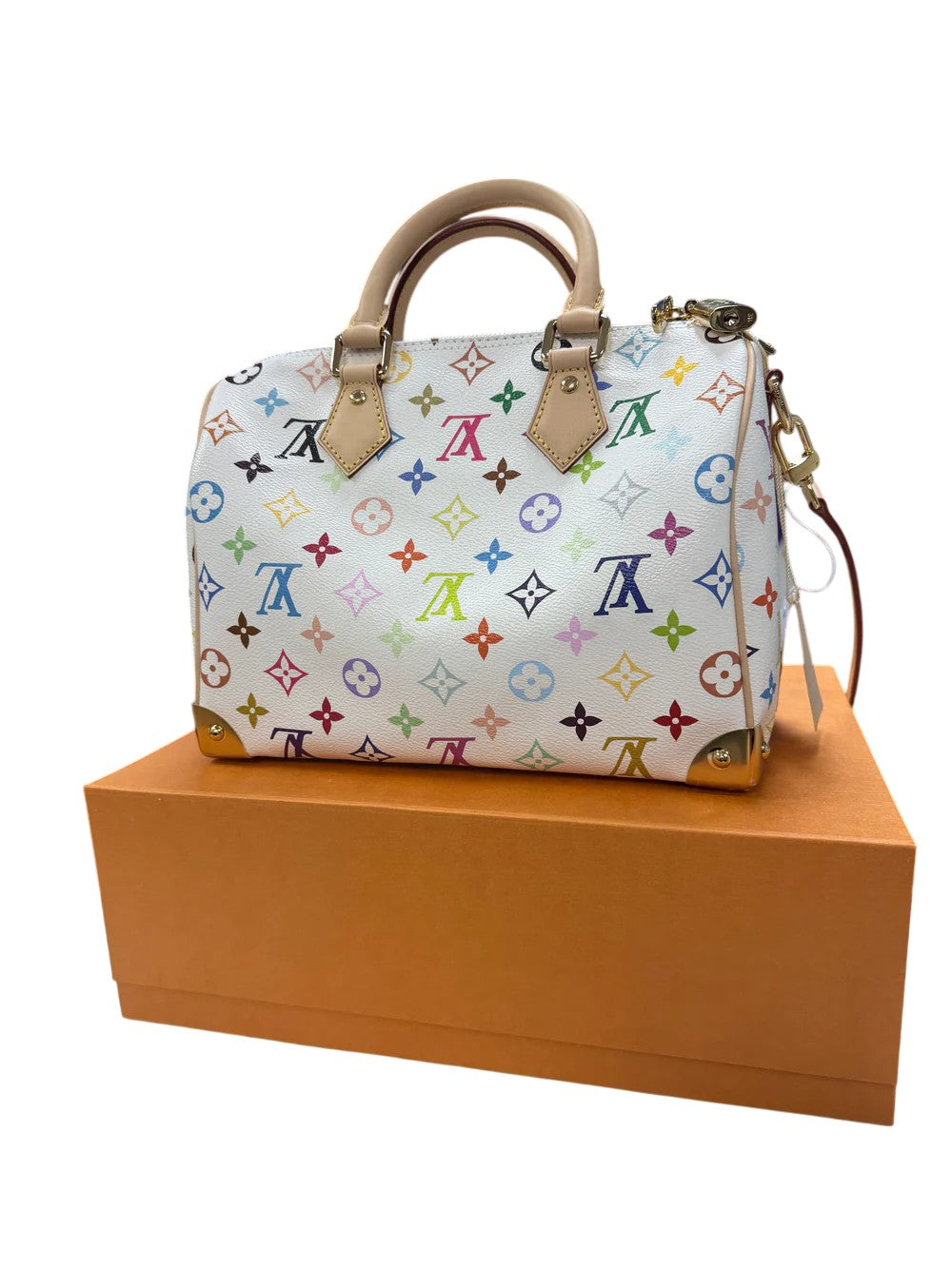 Louis Vuitton Murakami Speedy White Bag