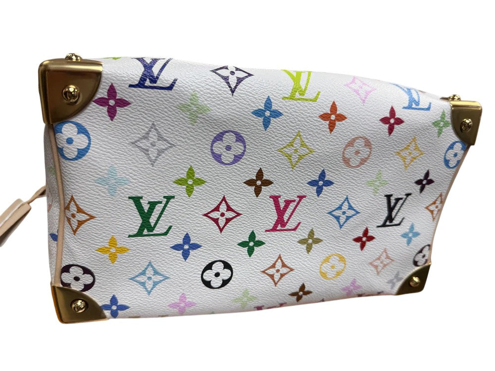 Louis Vuitton Murakami Speedy White Bag