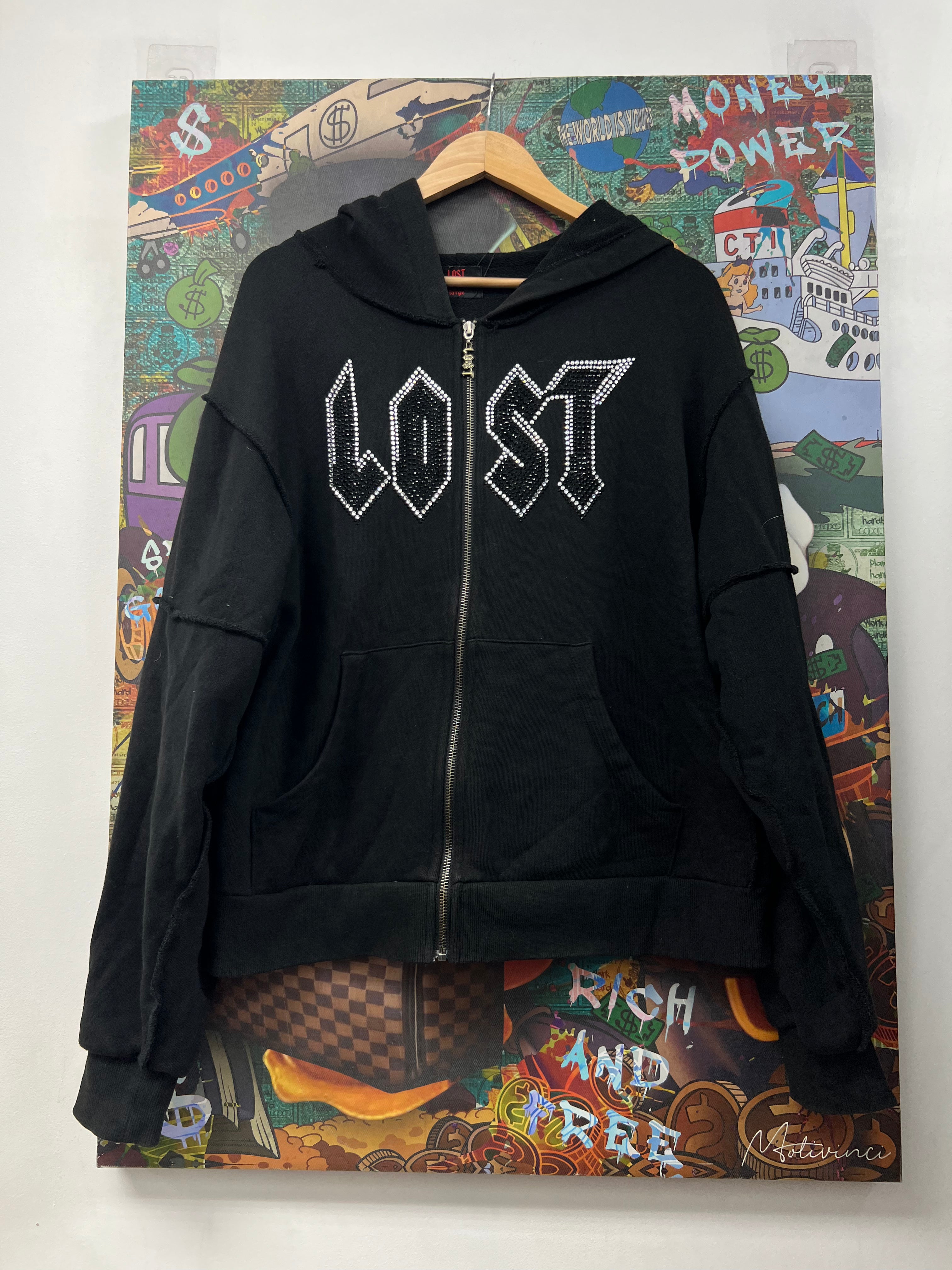 Lost Intricacy Black Staff Zip Up