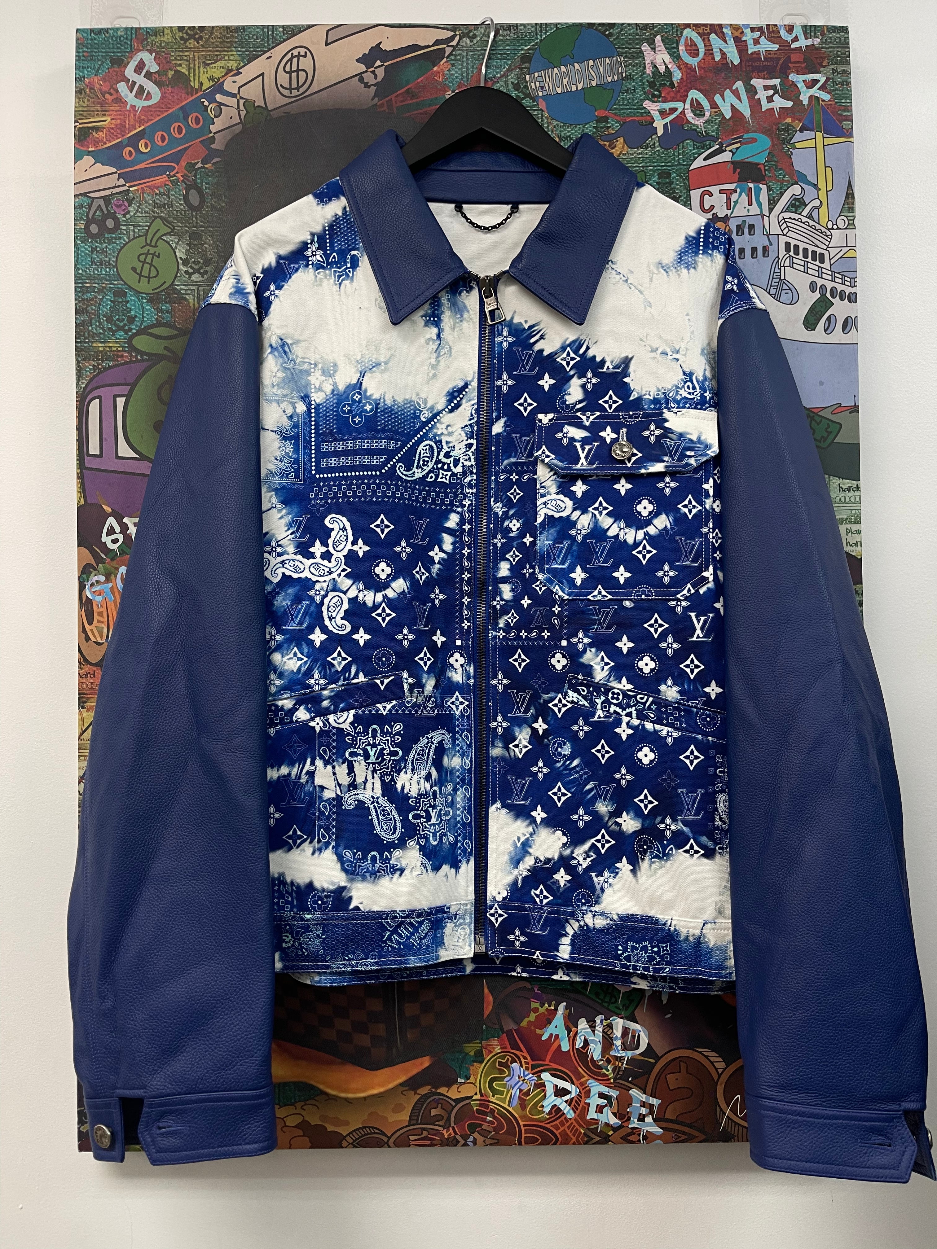 Louis Vuitton Royal Blue Bandana Paisley (58) Varsity Jacket