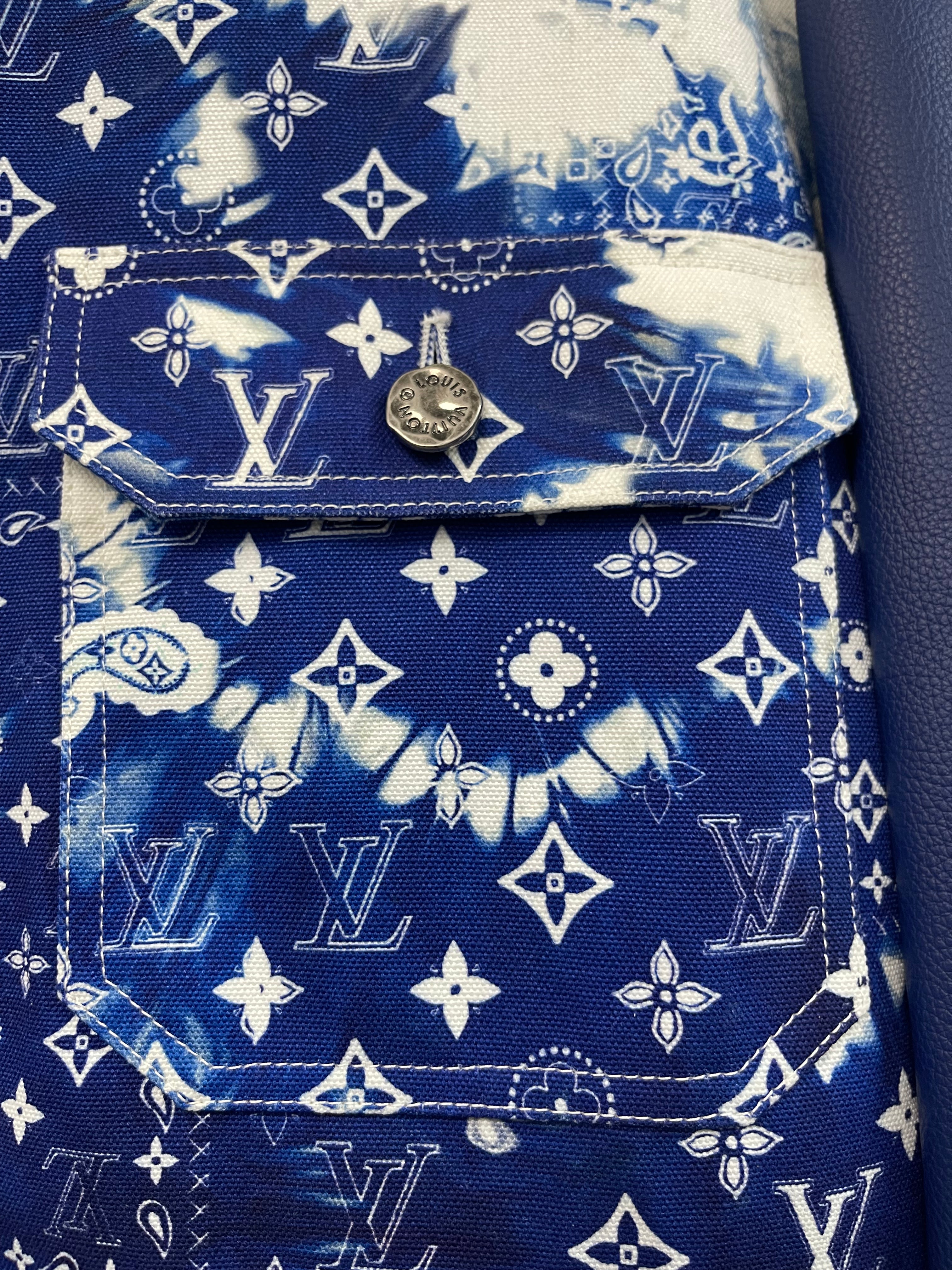 Louis Vuitton Royal Blue Bandana Paisley (58) Varsity Jacket