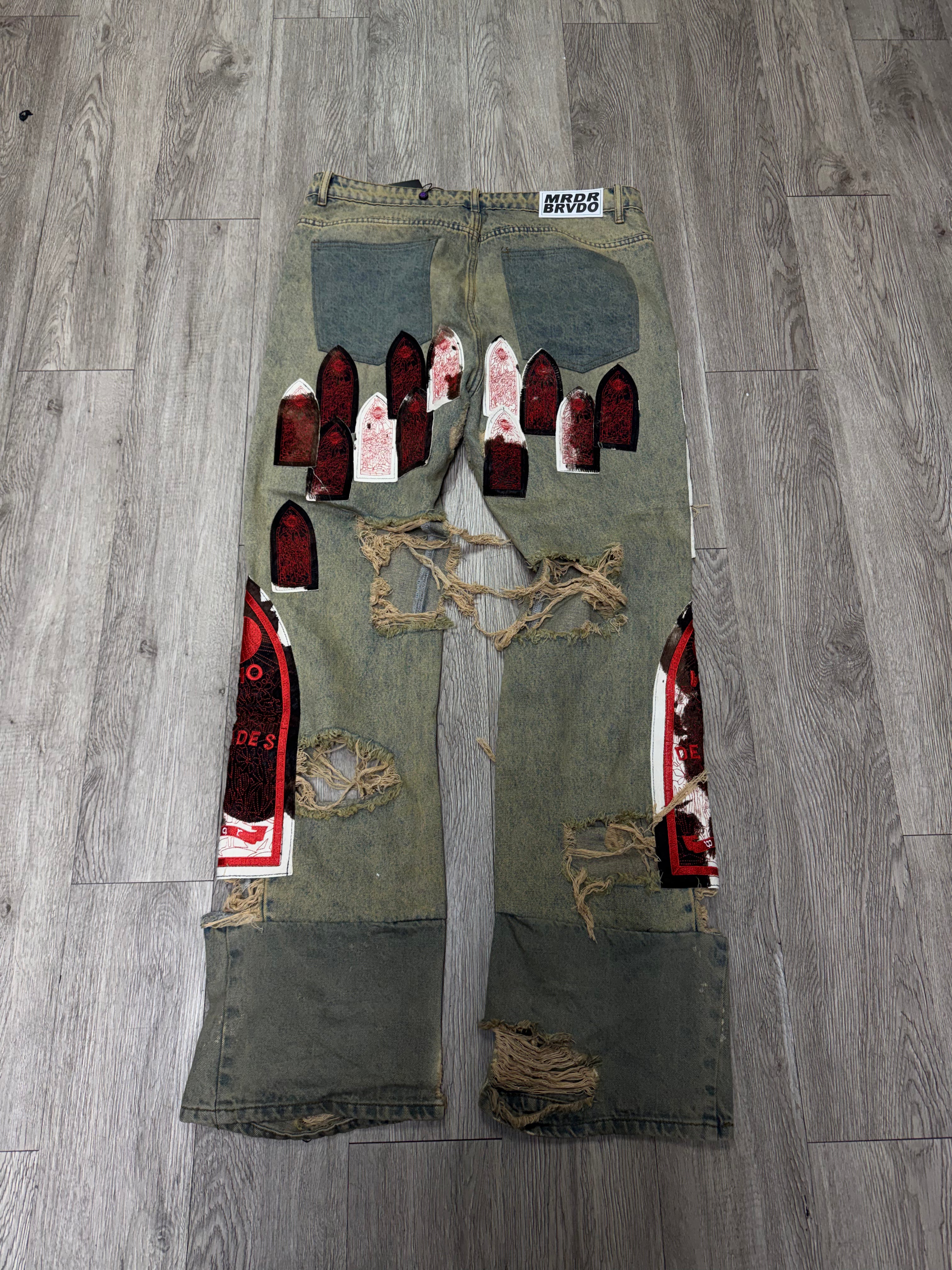 Who Decides War Vintage Wash Mohair Jeans