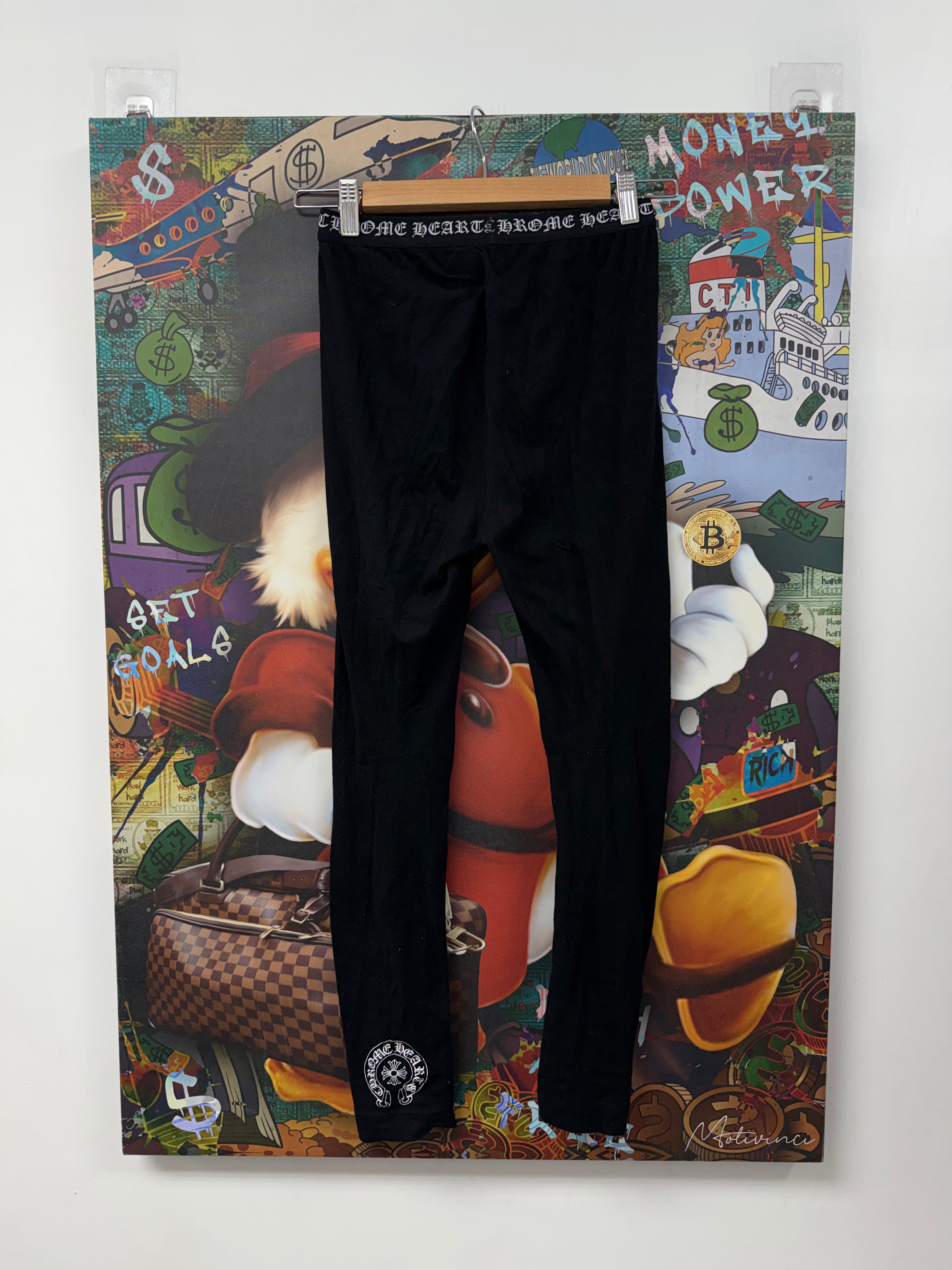 Chrome Hearts Black White Leggings