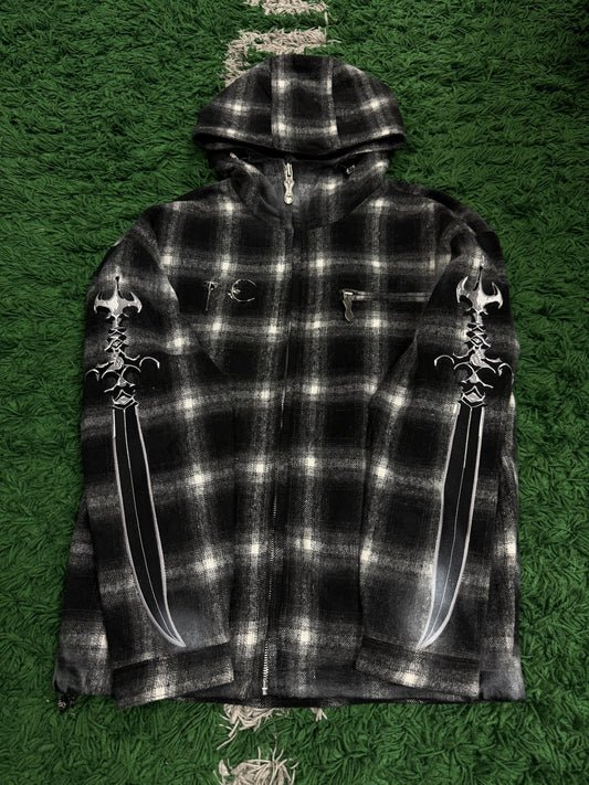 Thug Club Plaid Dagger Jacket Used 1 (Small) N/A