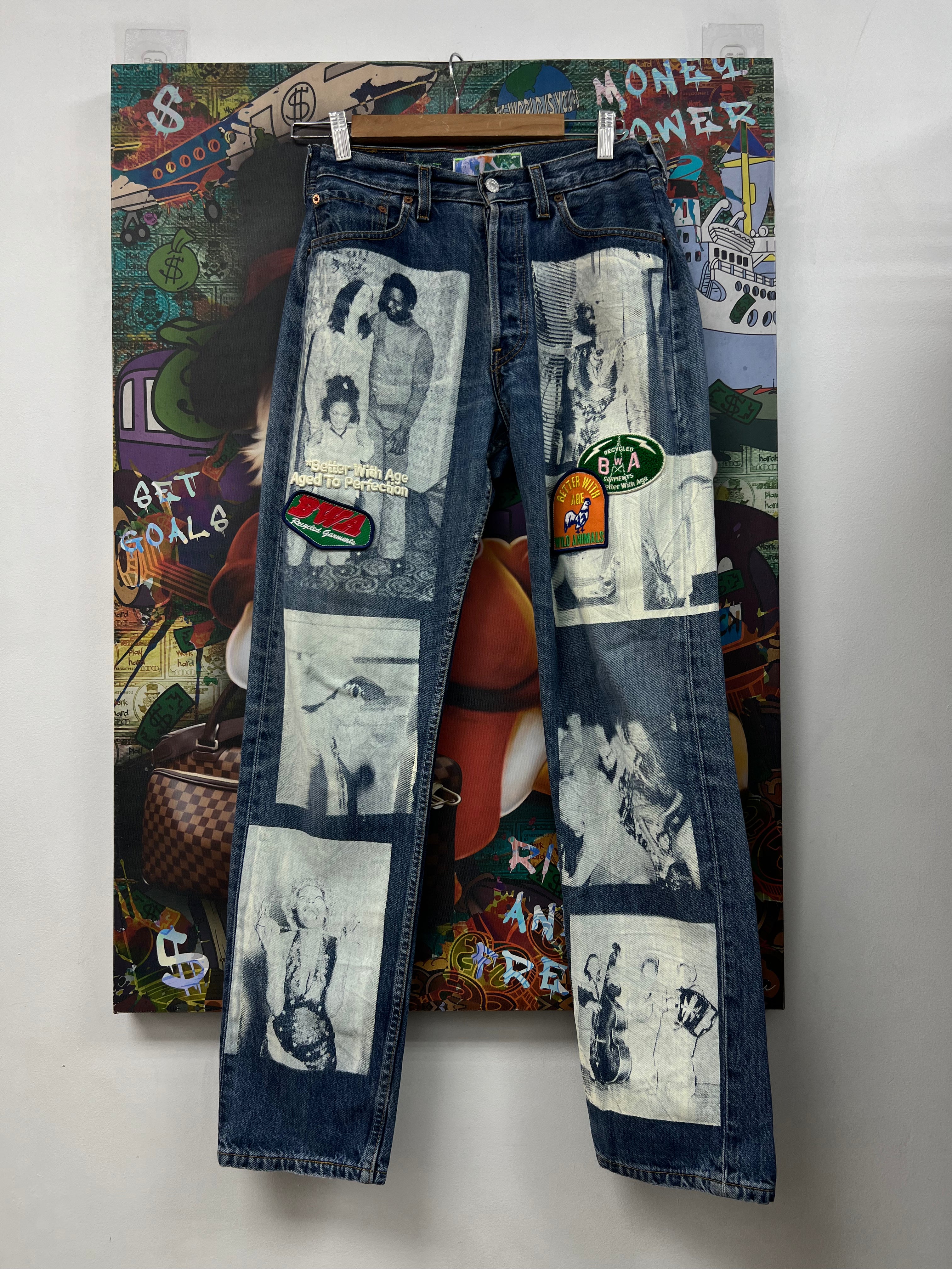 Better With Age Broadway Patchwork Jeans