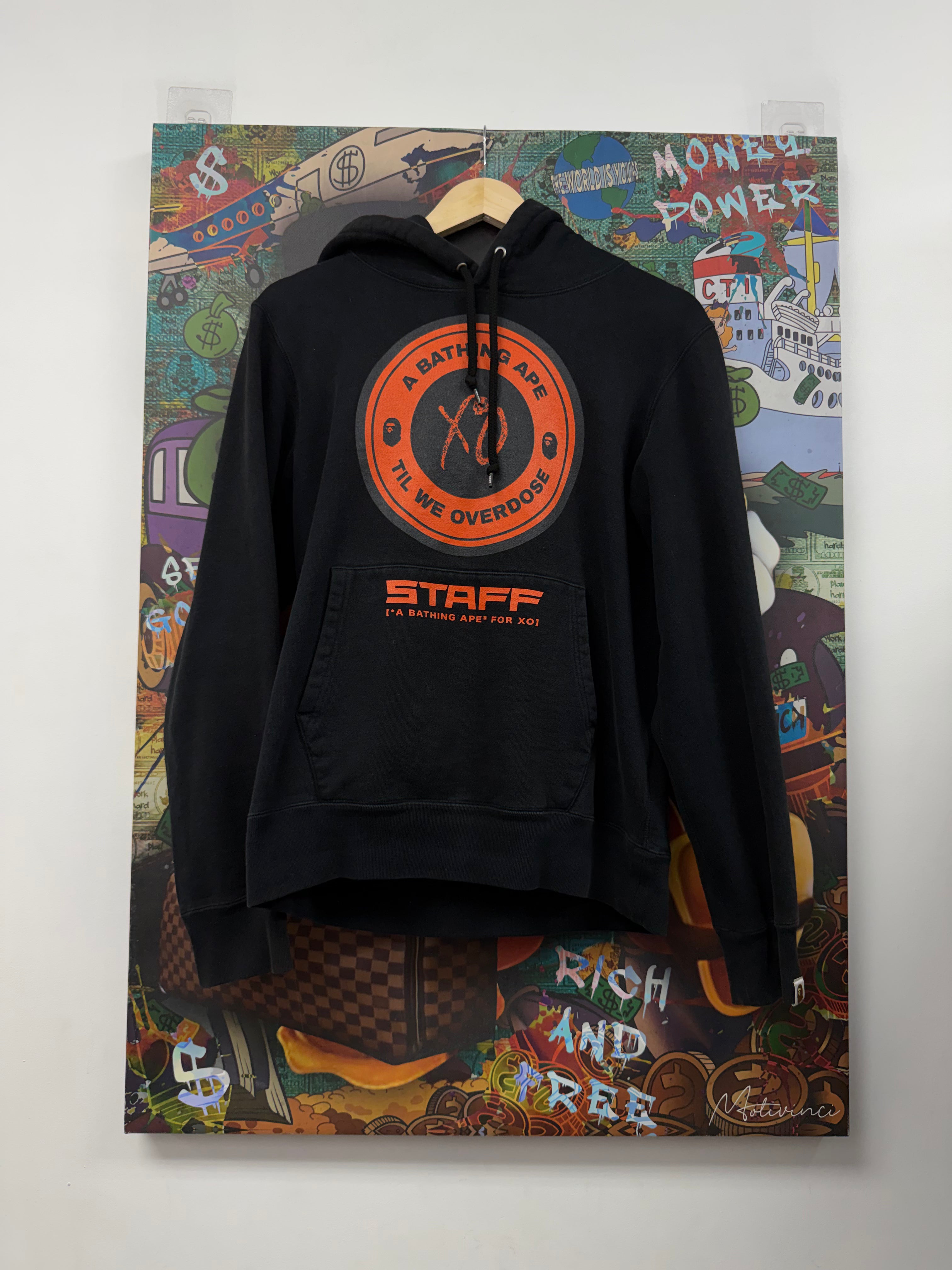 BAPE Black Orange XO The Weeknd Hoodie
