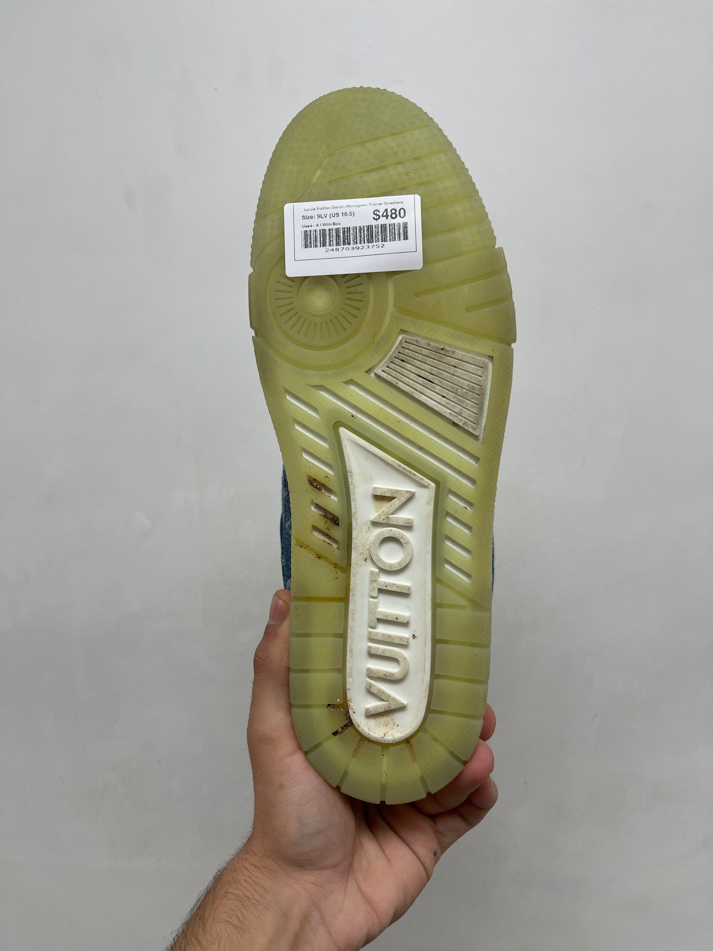 Louis Vuitton Denim Monogram Trainer Sneakers