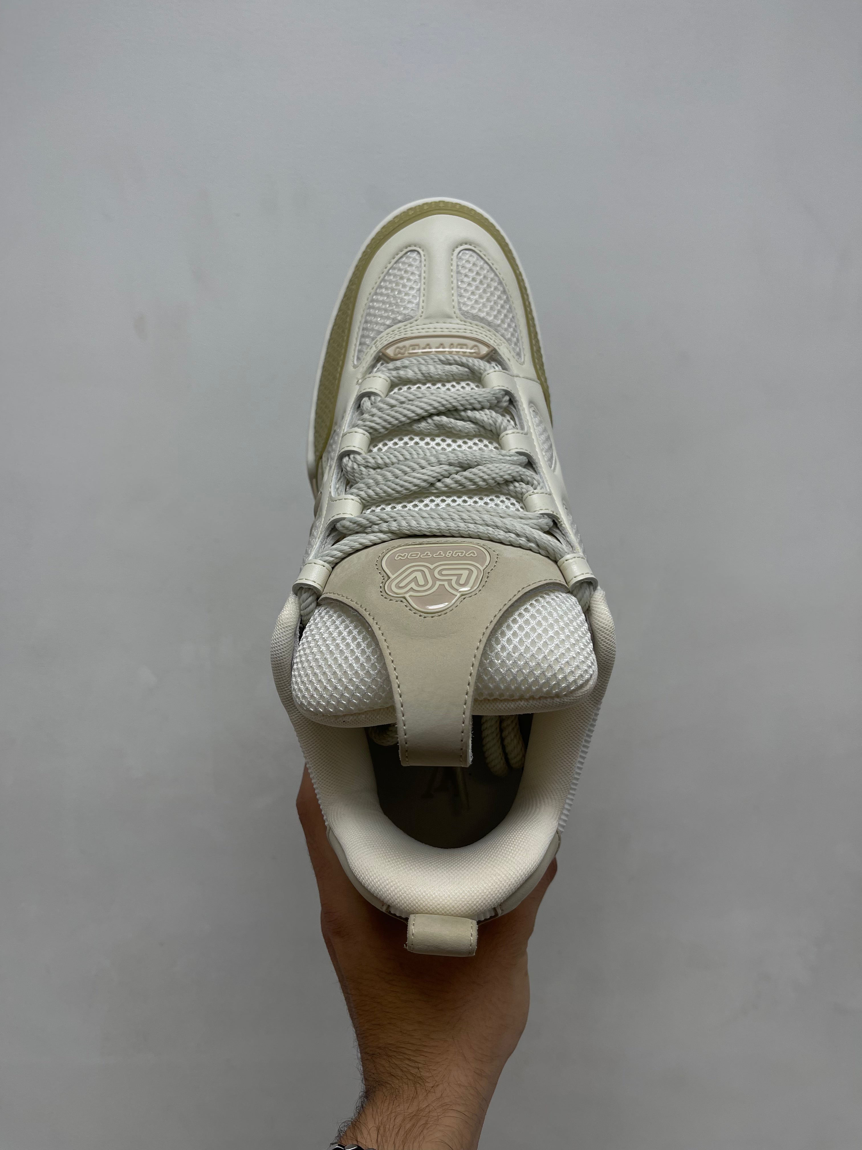 Louis Vuitton Cream Skate Sneakers