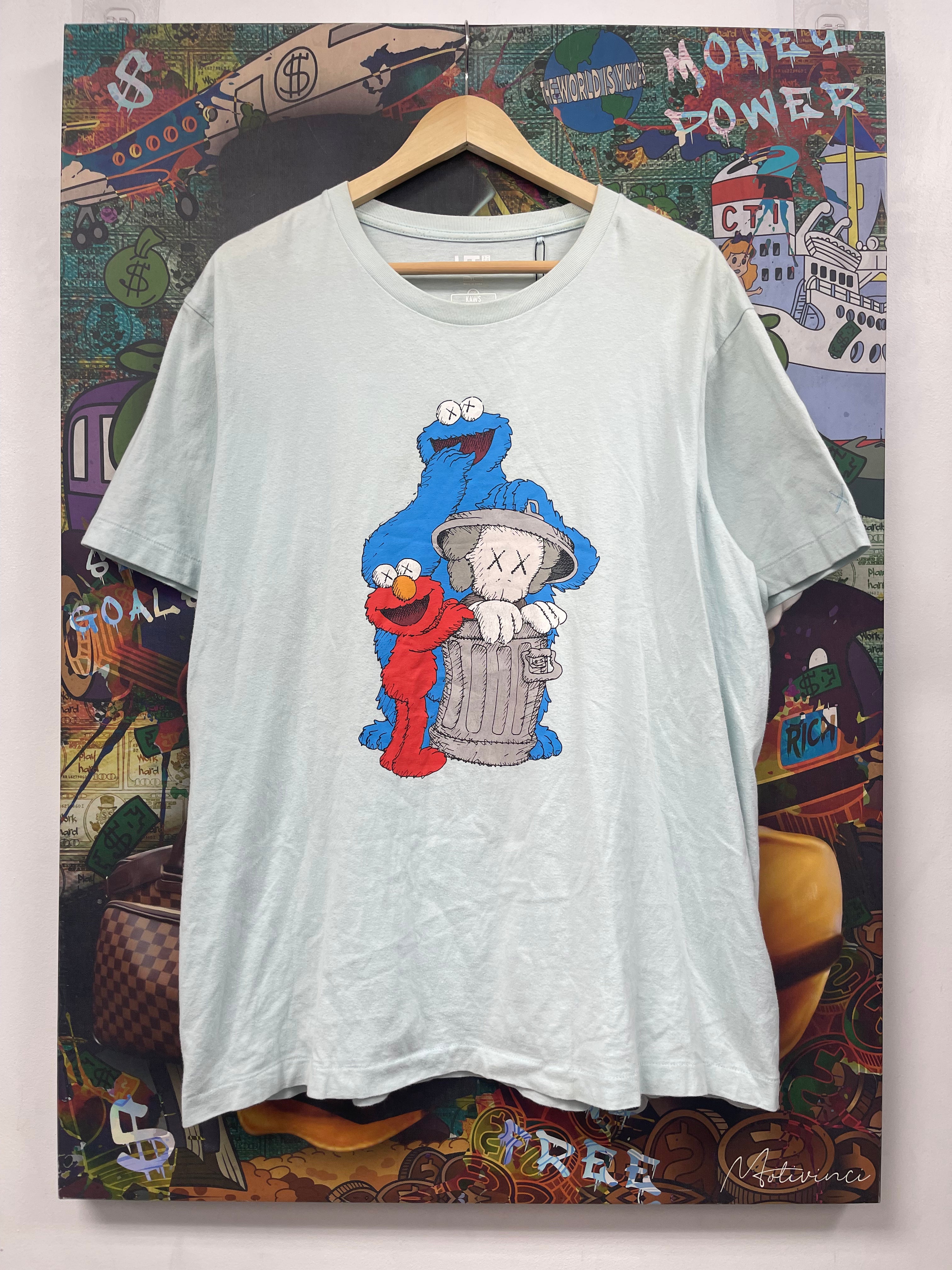 Kaws Baby Blue Cookie Monster Tee