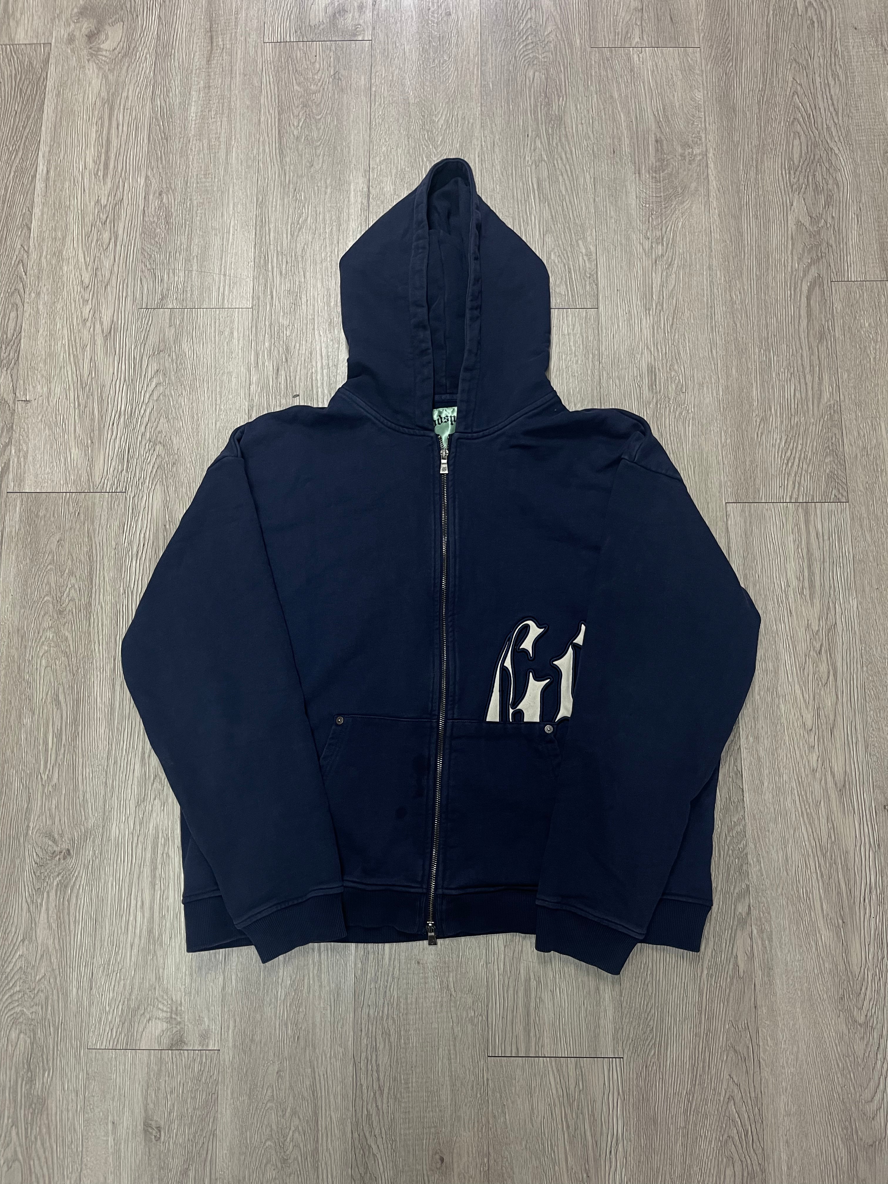Godspeed Navy OG Logo Zip Up