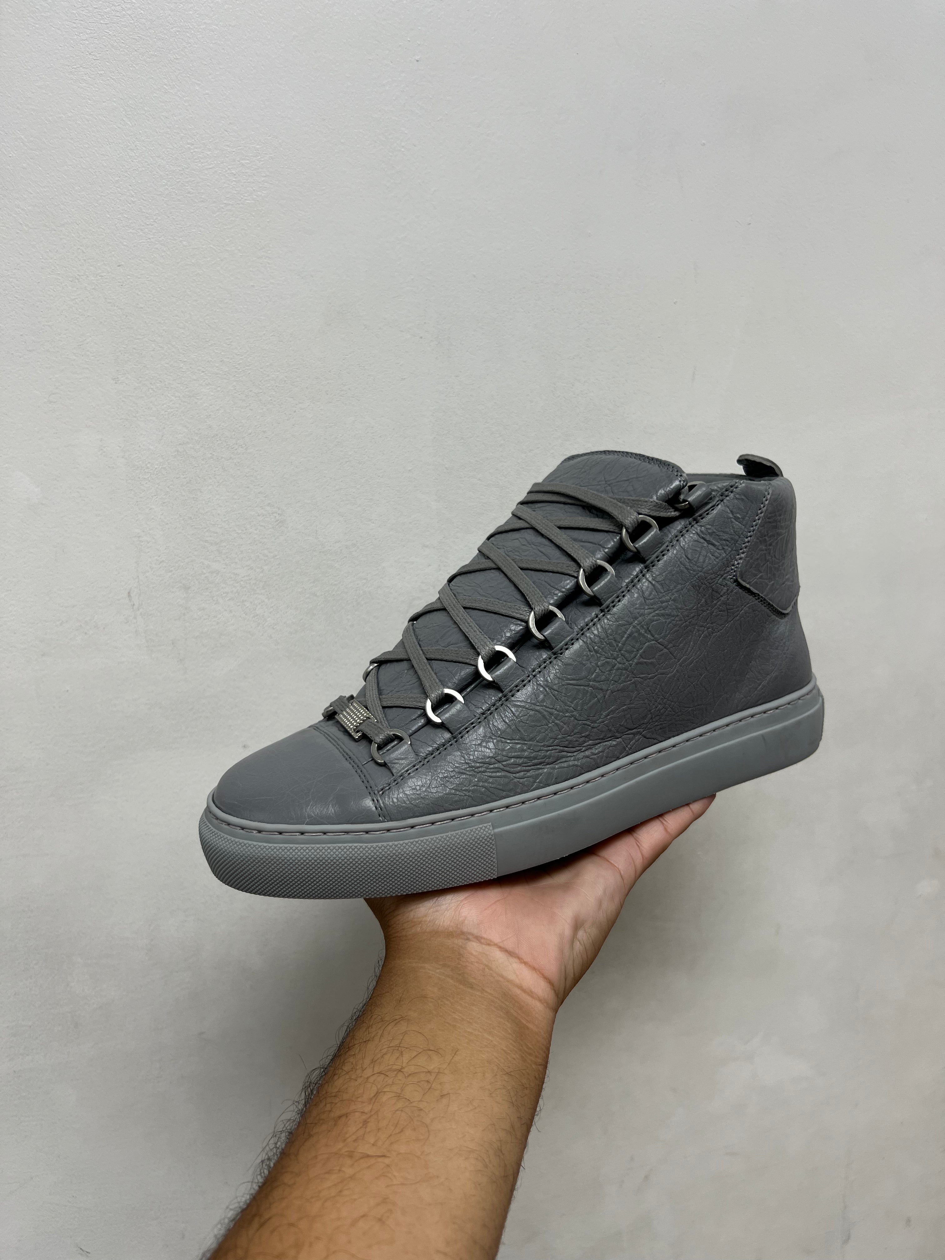 Balenciaga Grey Areana Hi Sneakers