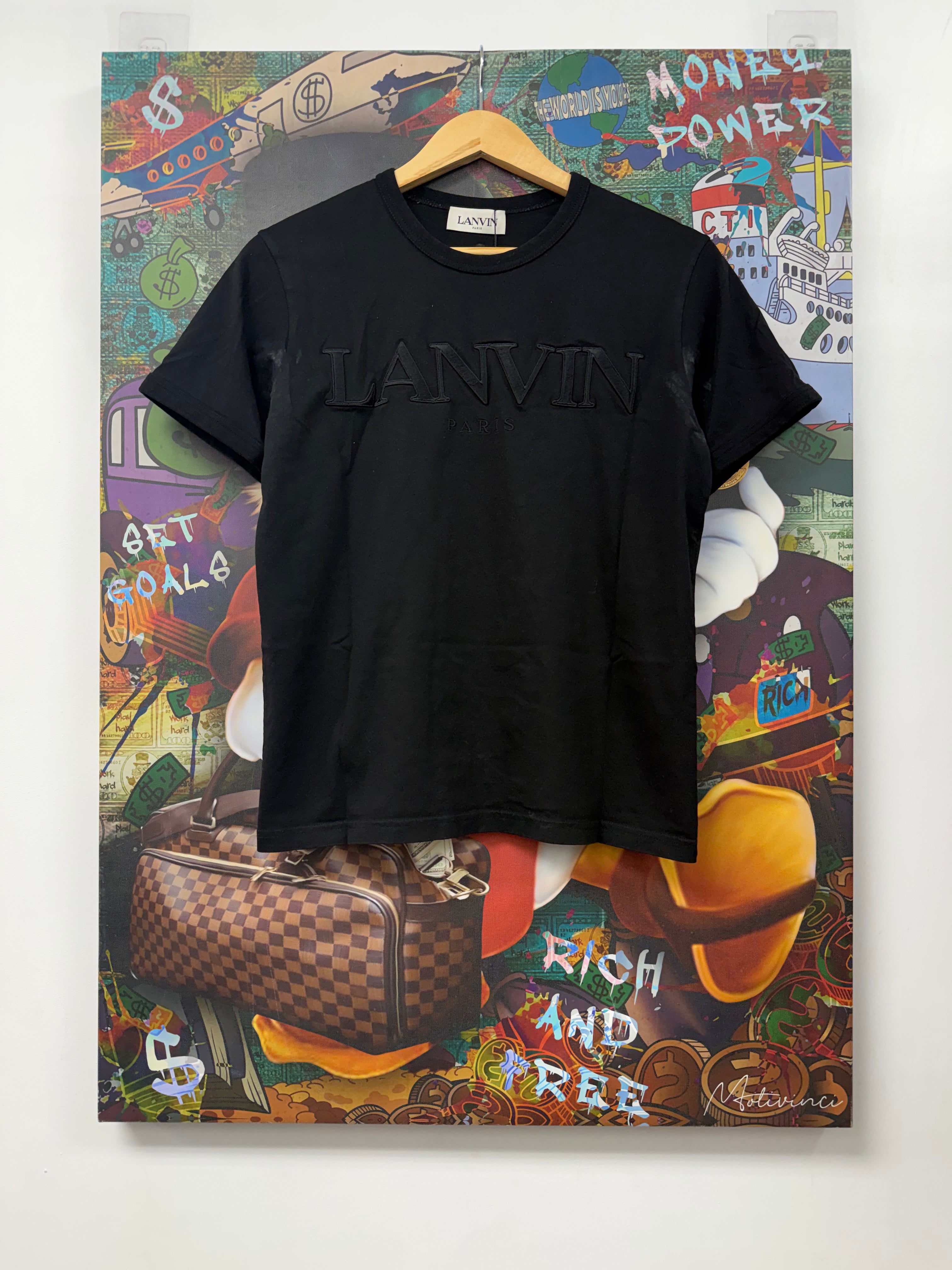 Lanvin Black Black Logo Tee