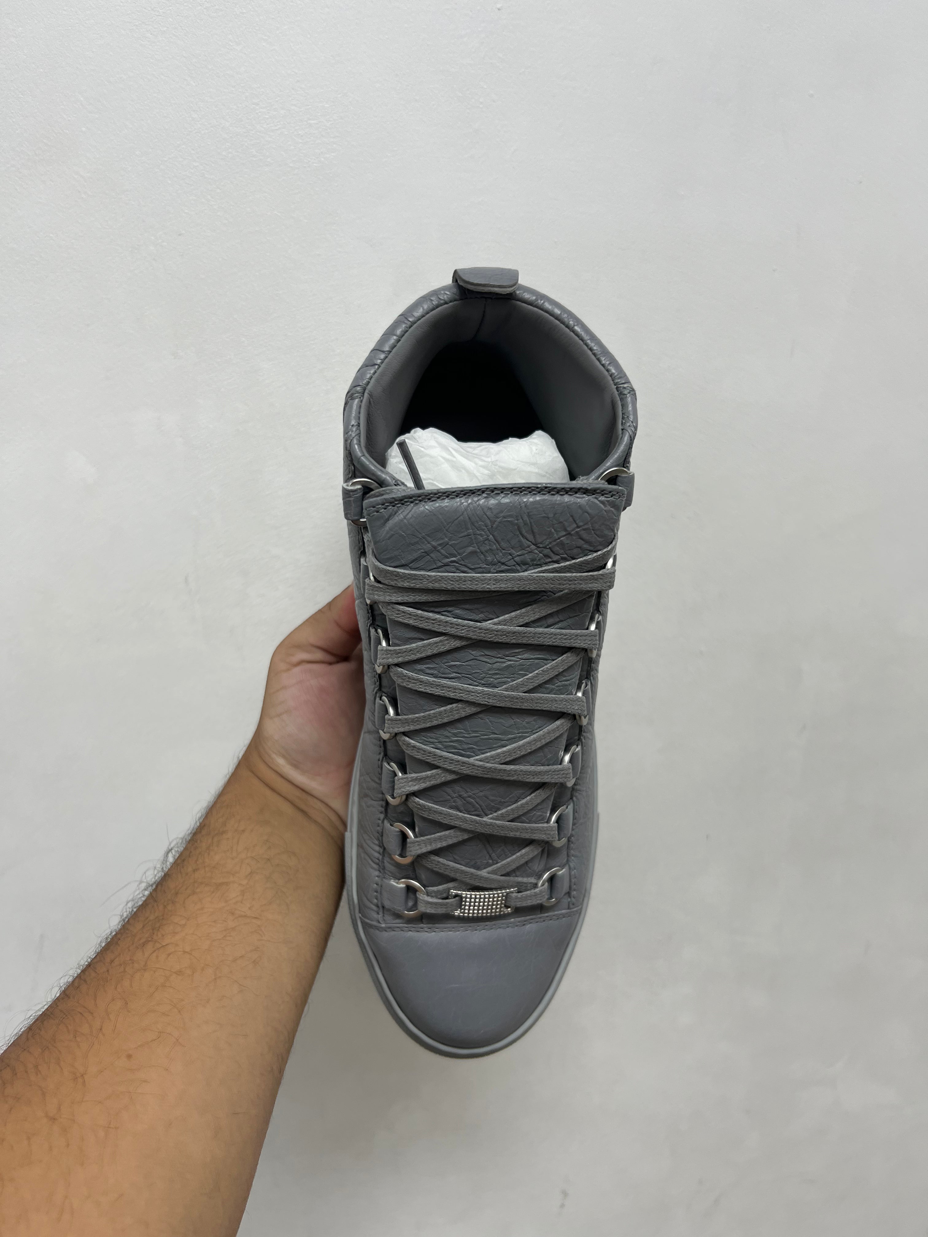 Balenciaga Grey Areana Hi Sneakers