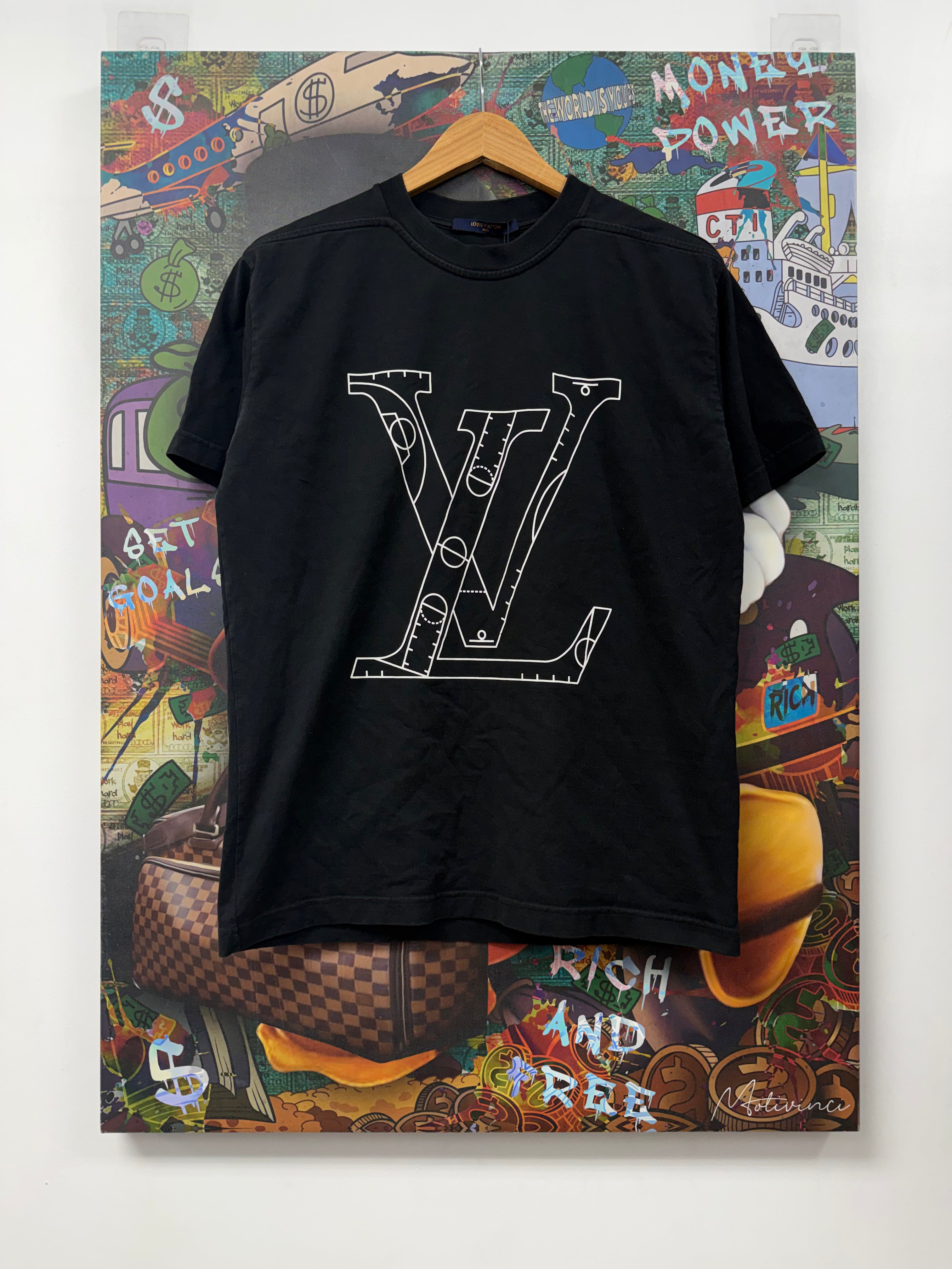 Louis Vuitton Black White NBA Tee