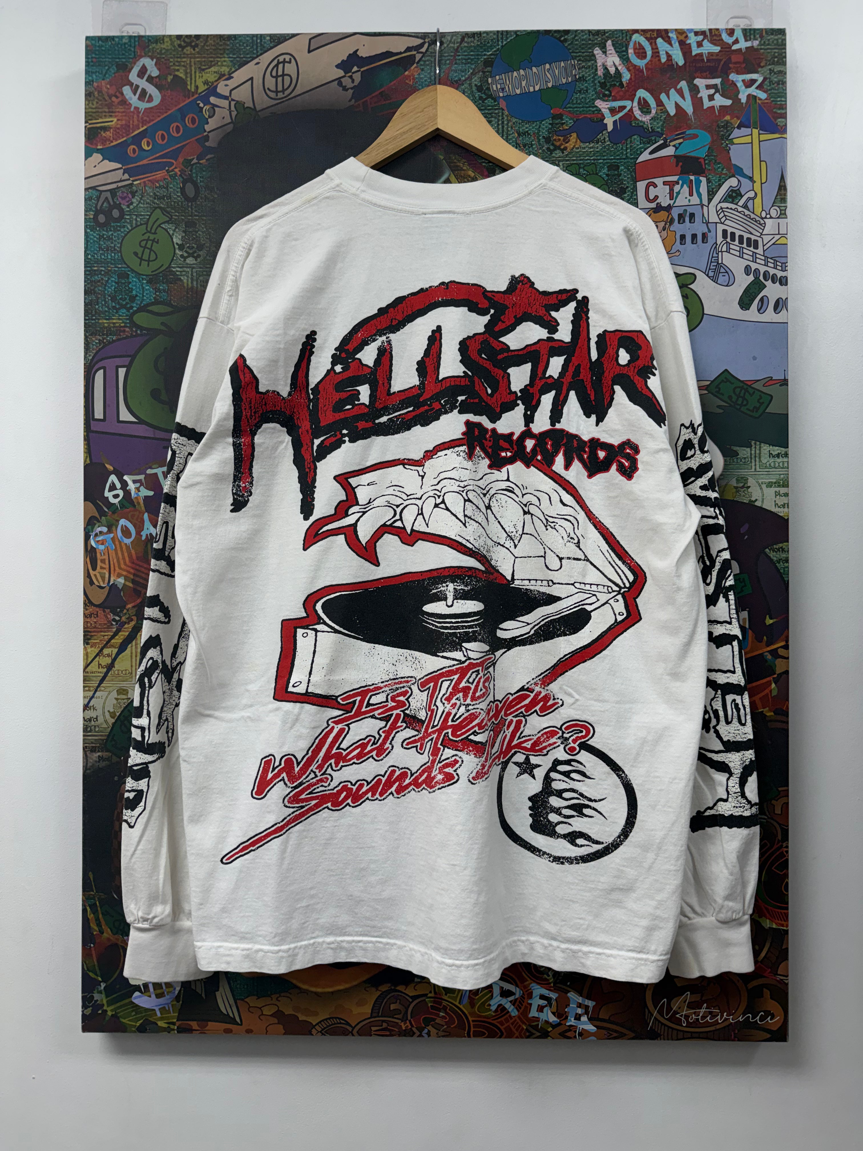 Hellstar White Records Long Sleeve