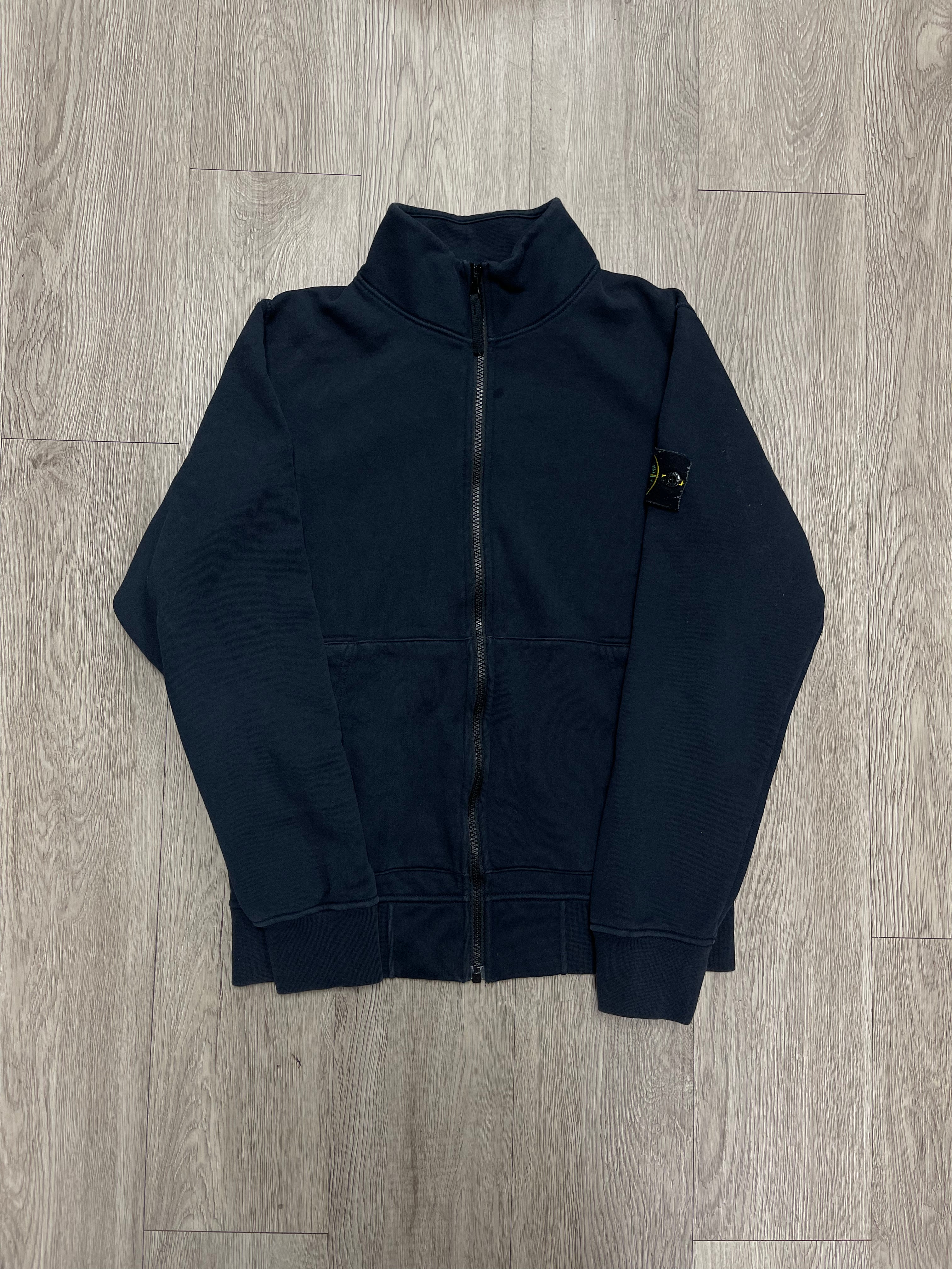 Stone Island Black Quarter Zip Hoodie