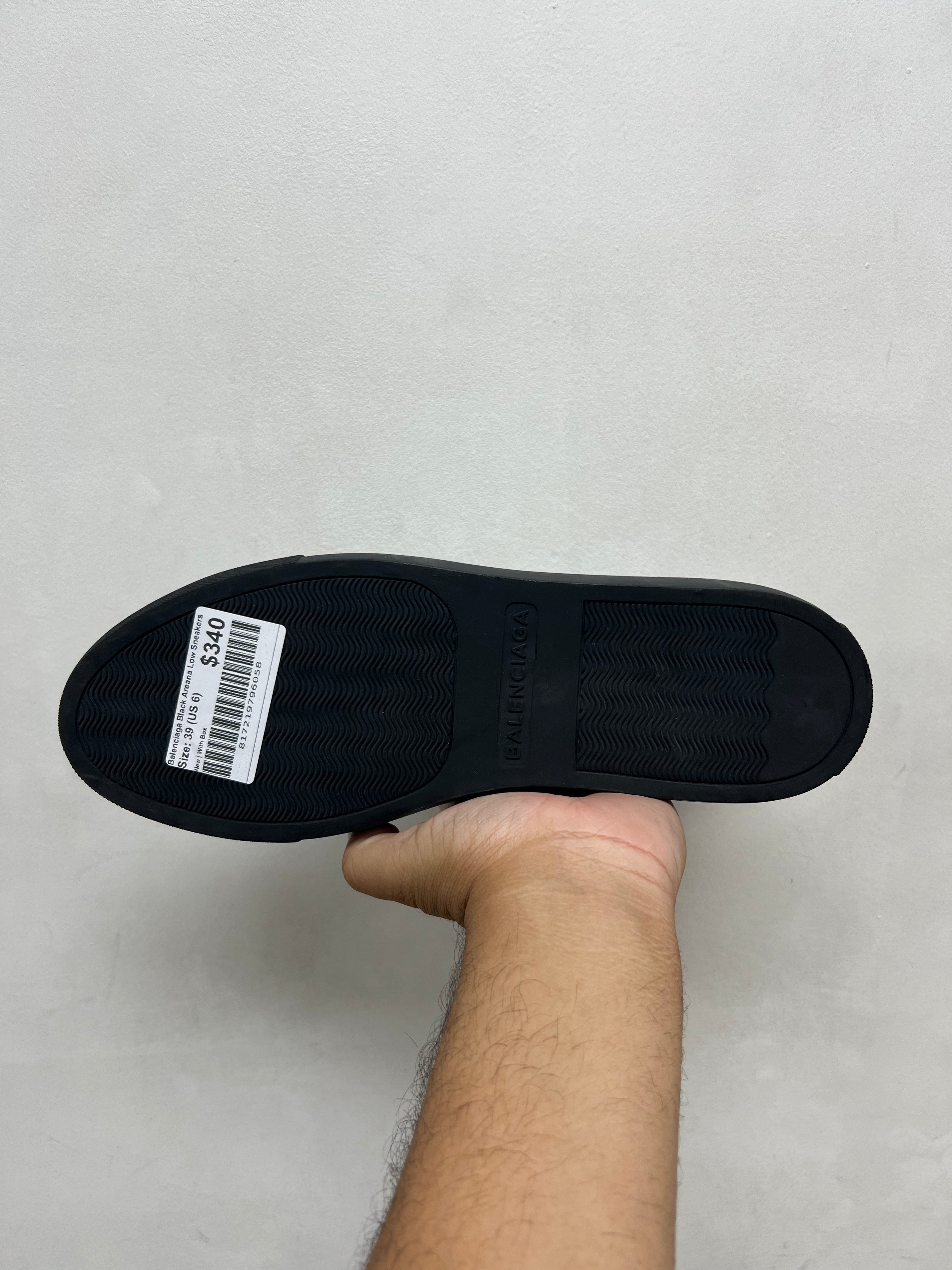Balenciaga Black Areana Low Sneakers