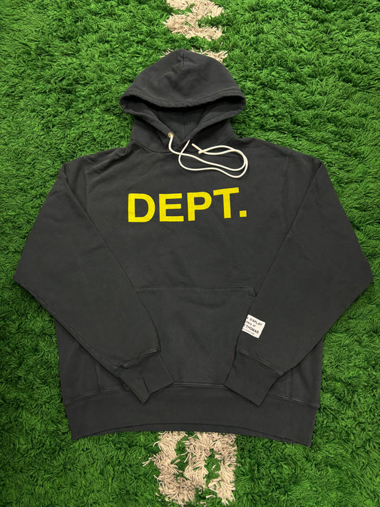 Gallery Dept DEPT Hoodie Black Yellow New Xlarge With Tags