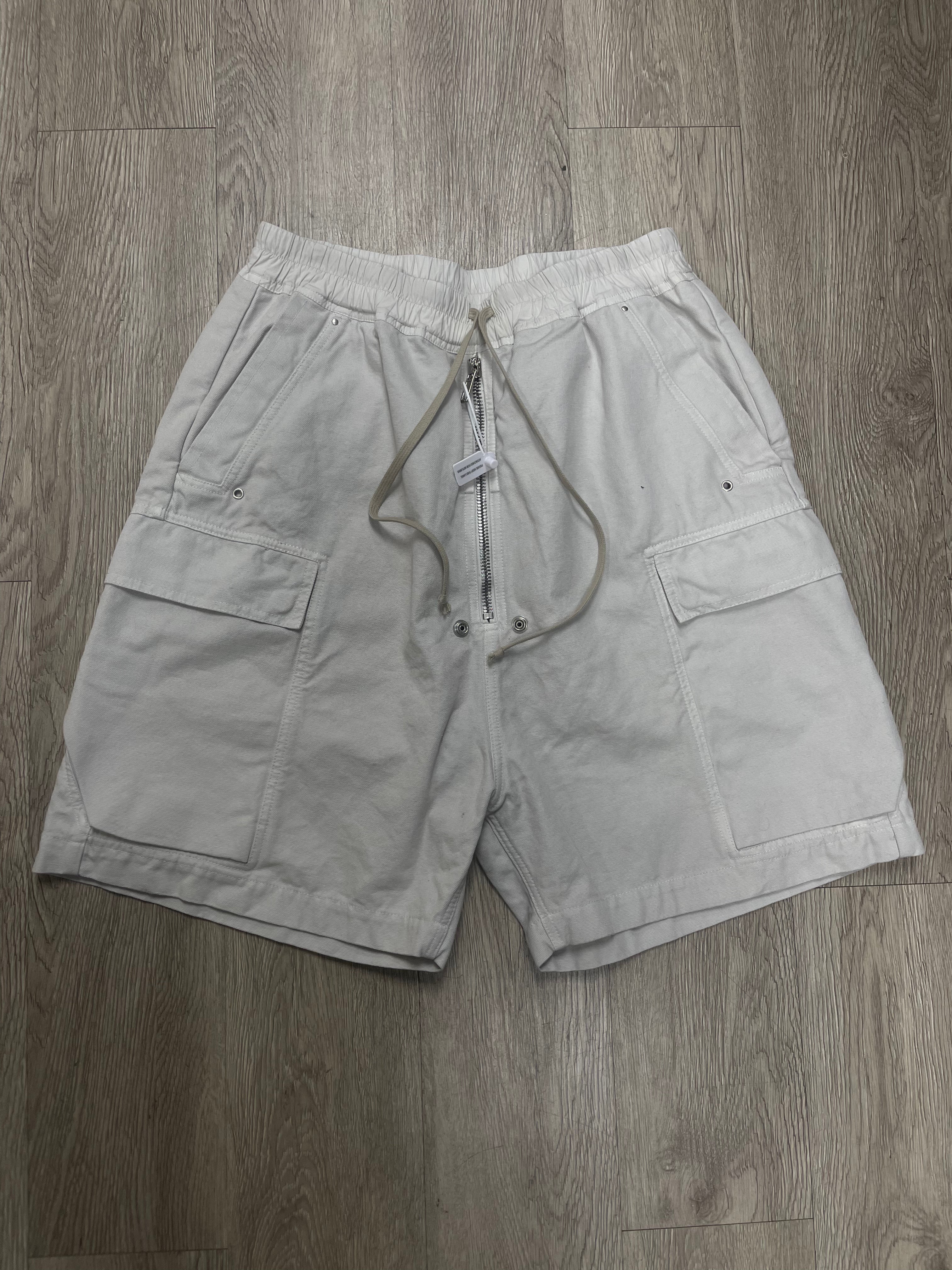 Rick Owens Cargobela Milk Wash Shorts