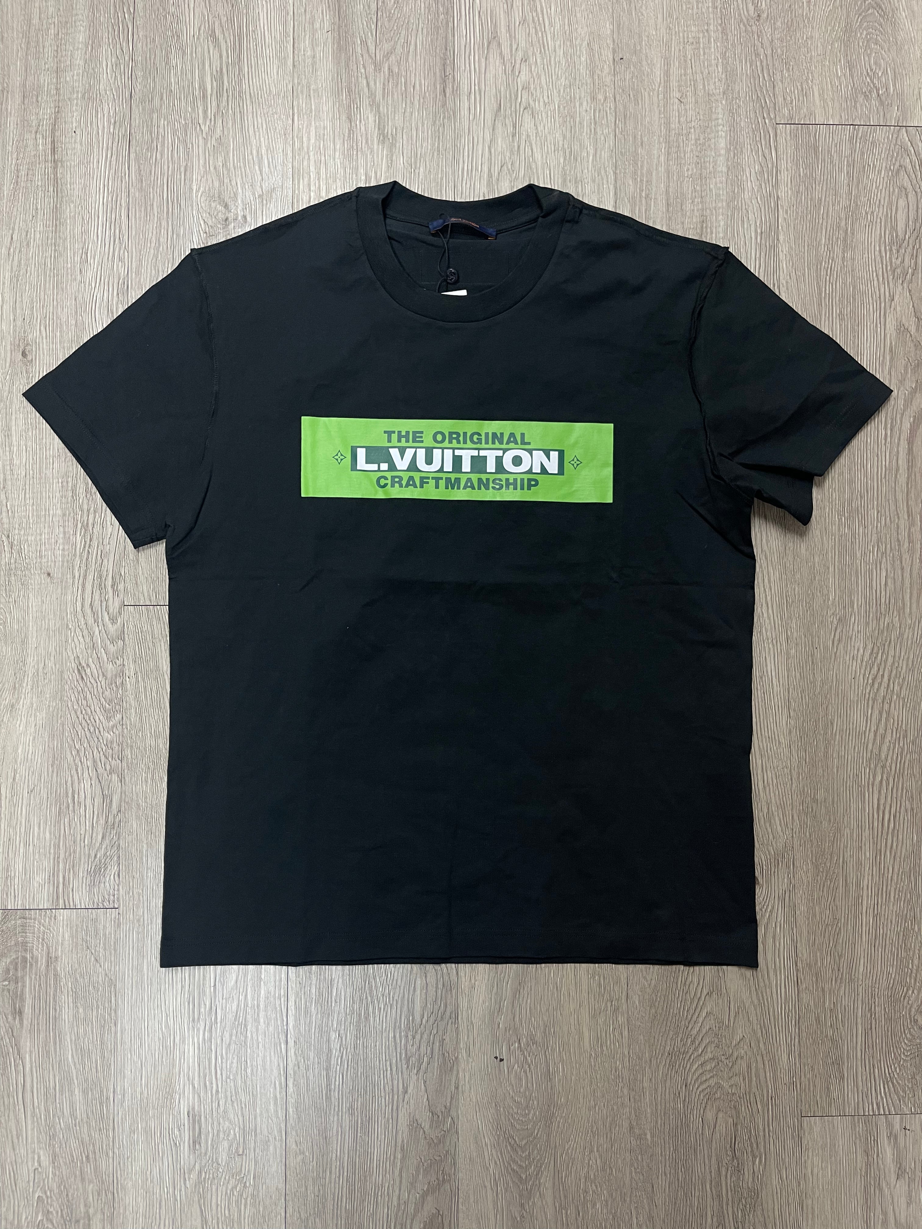 Louis Vuitton Black Green Craftmanship Tee