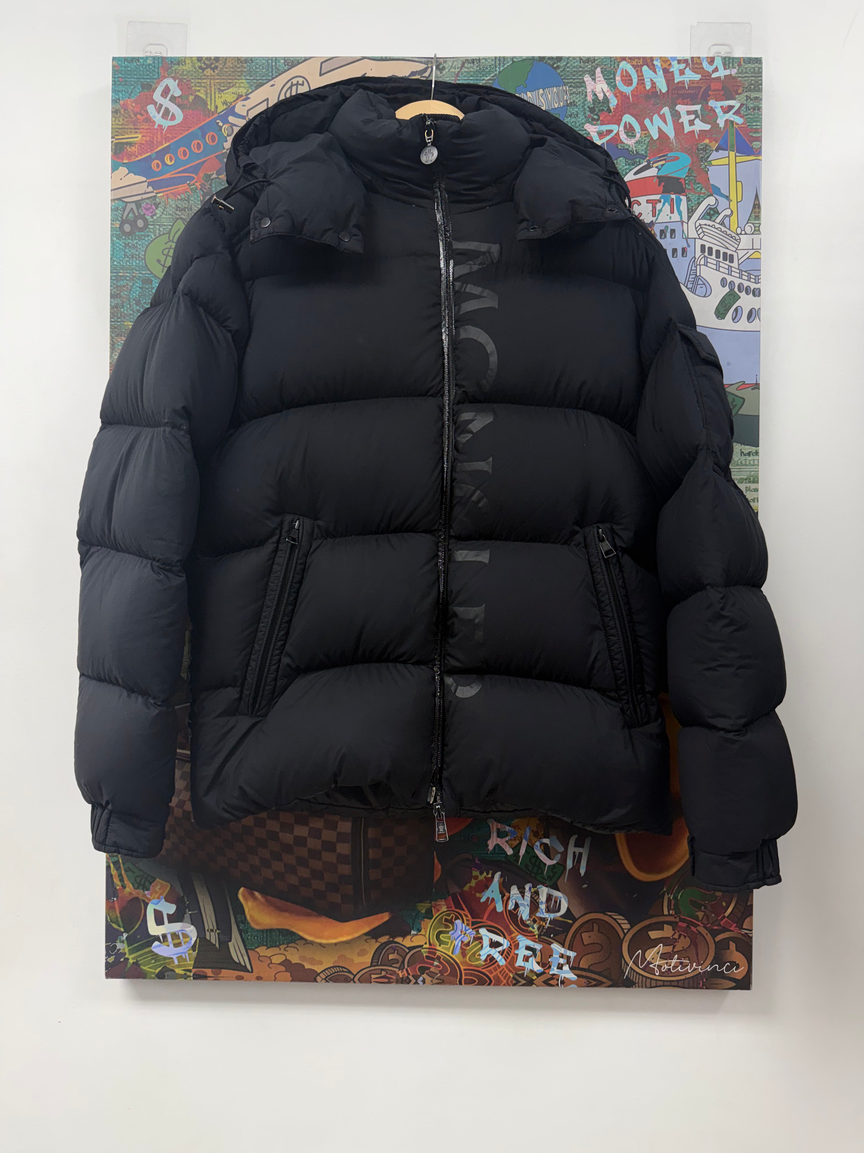 Moncler Black Maures Giubbotto Puffer Jacket