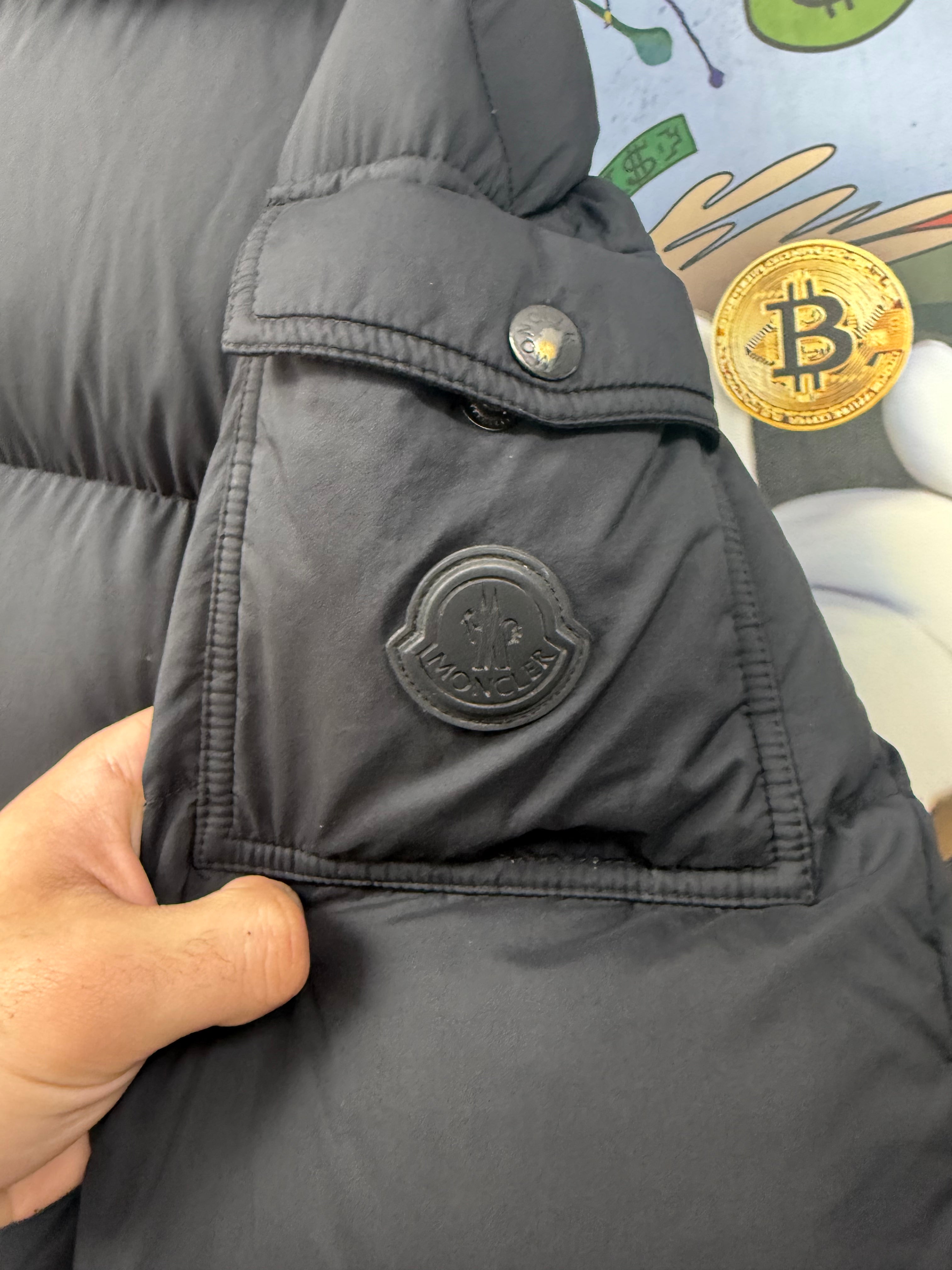 Moncler Black Maures Giubbotto Puffer Jacket