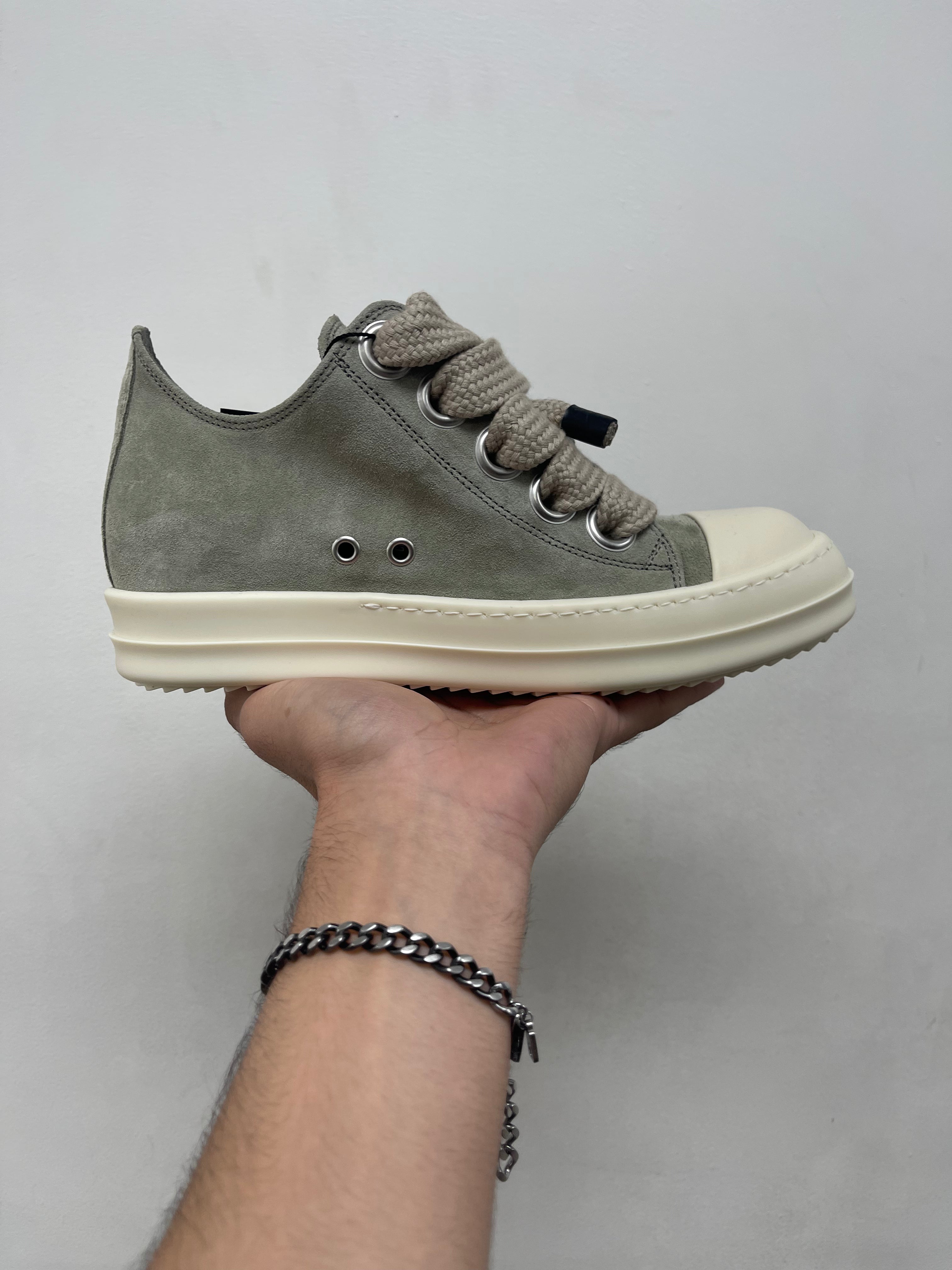 Rick Owens Euca Maineline Jumbo Lace Low Sneakers