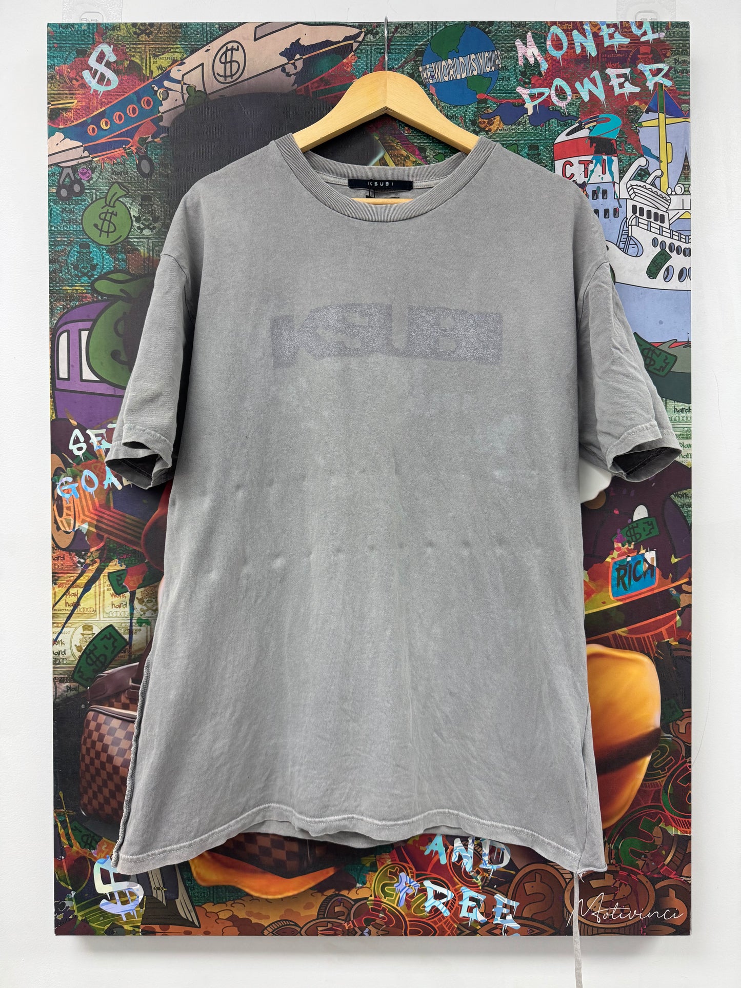 KSUBI Tee Grey Logo Used Small N/A