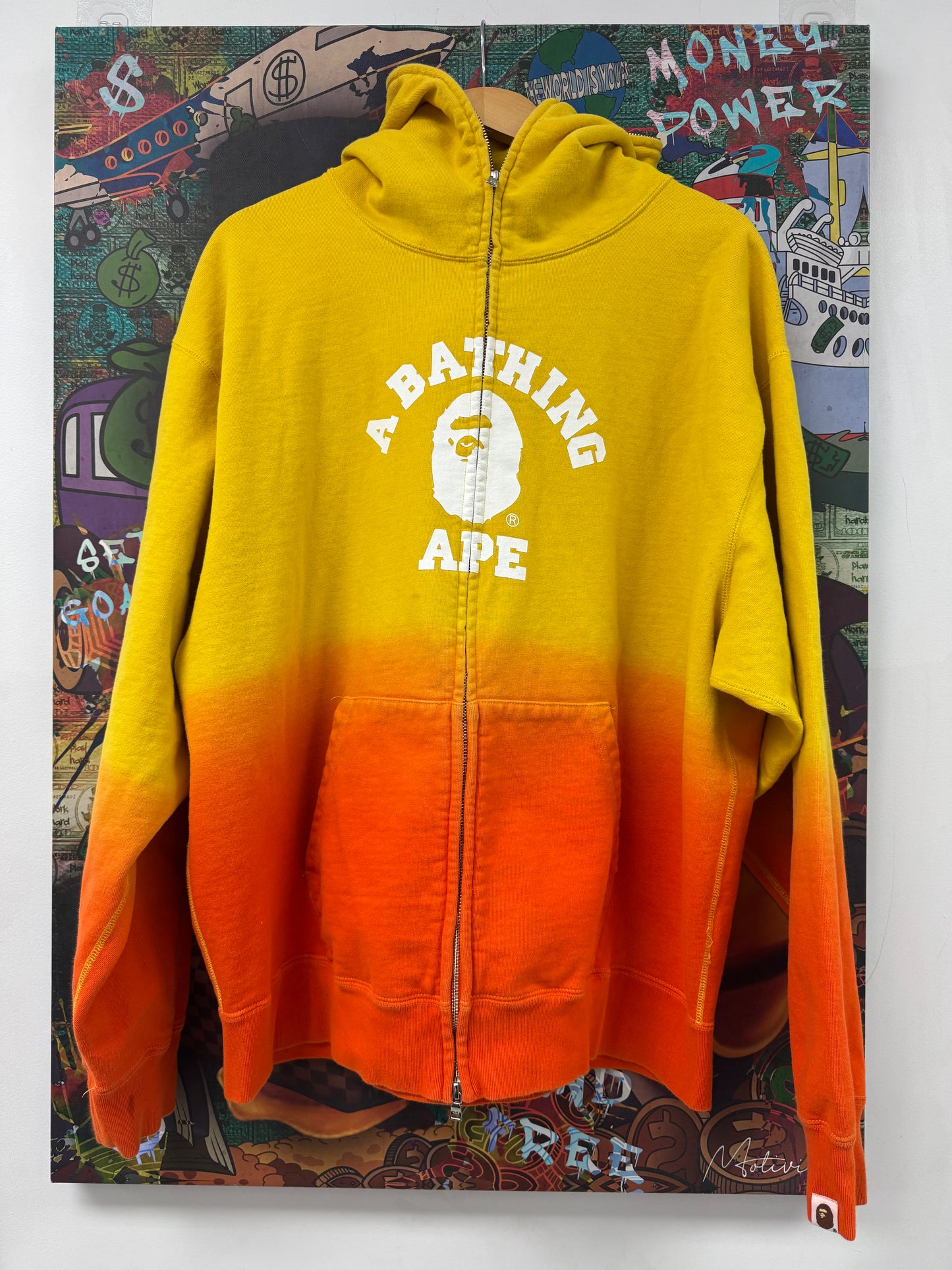 BAPE Zip Up Yellow Orange Used XXL N/A