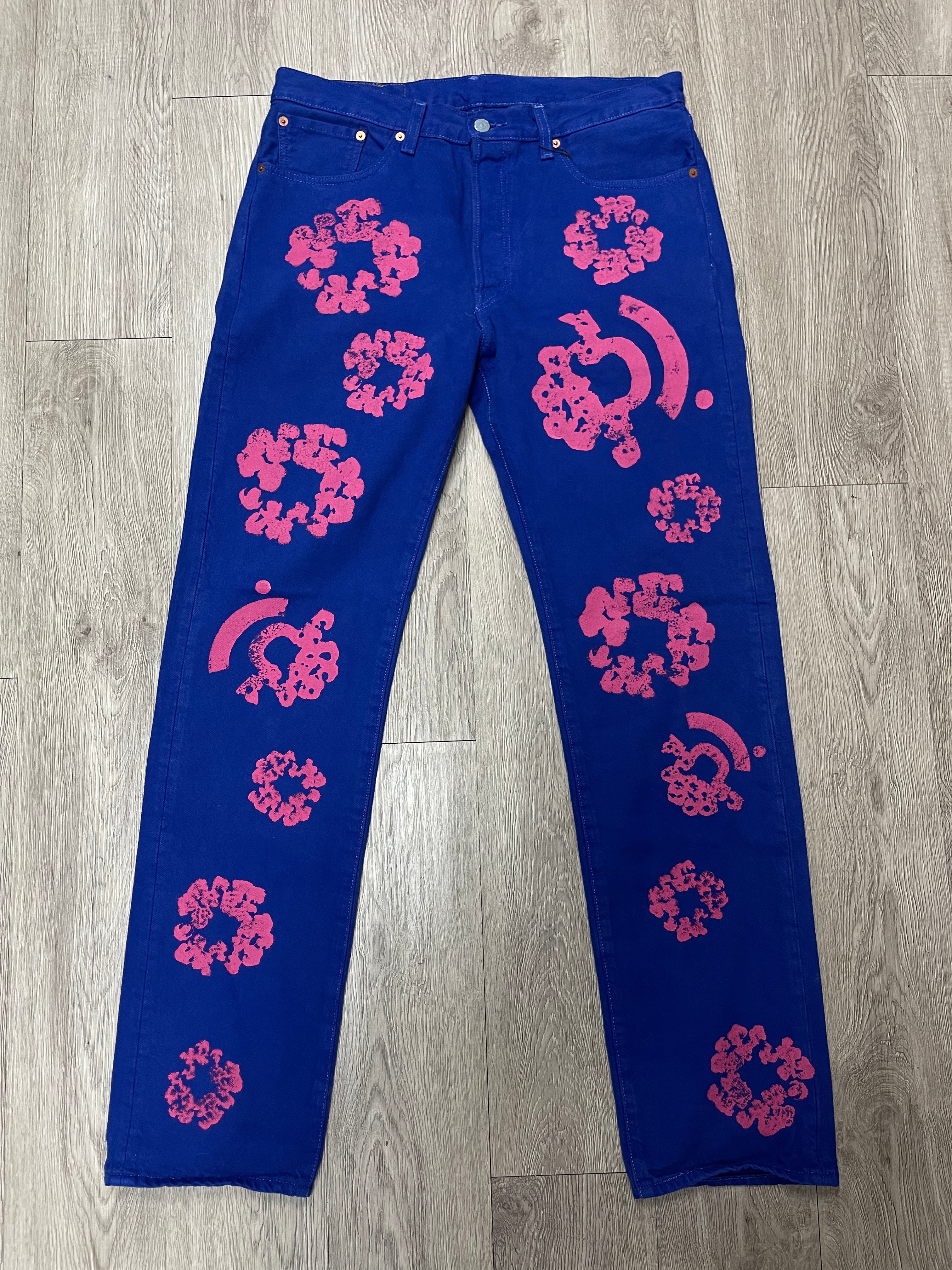 Denim Tears Blue Bstroy Jean