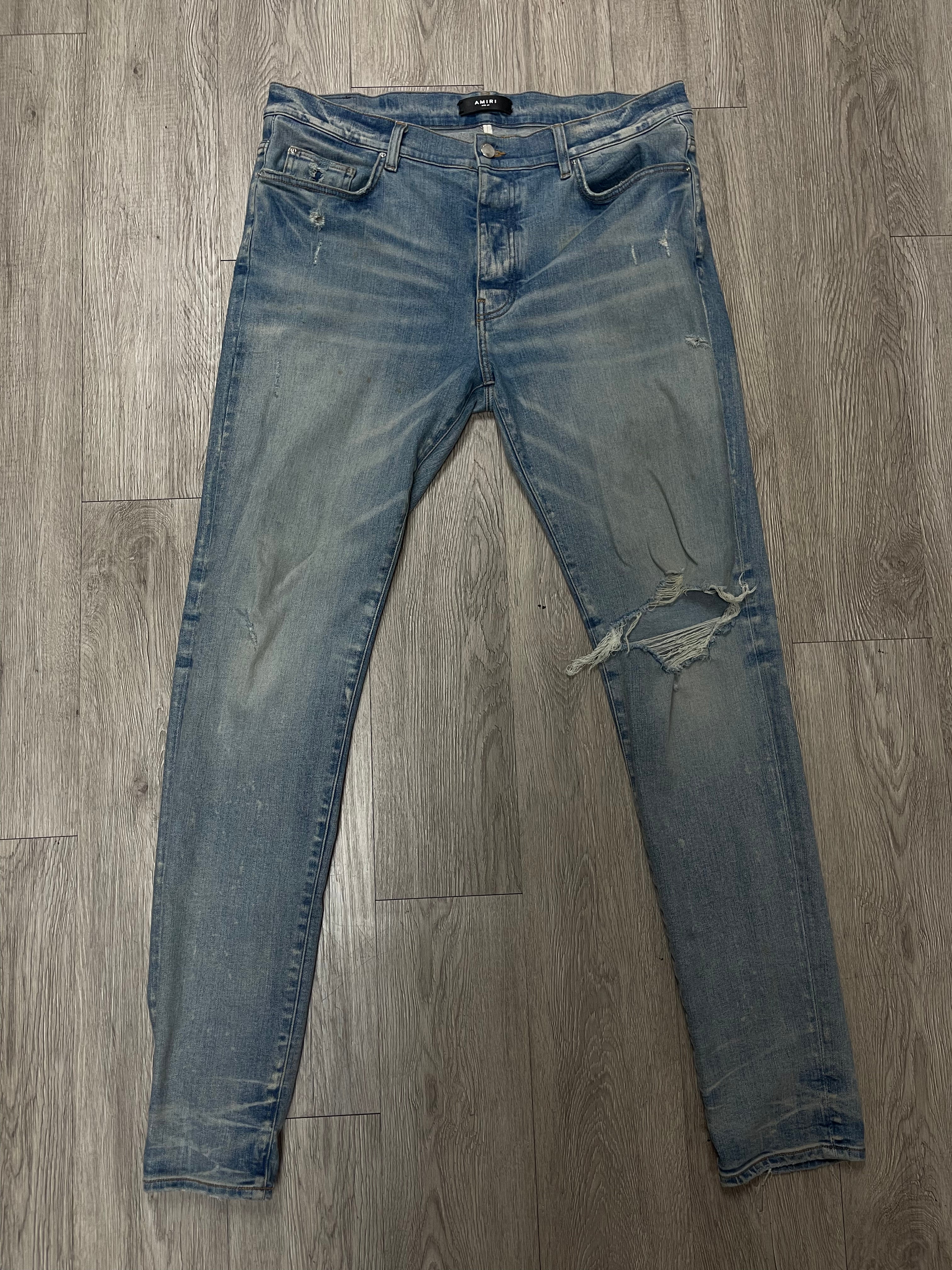 Amiri Light Wash Thrasher Jean