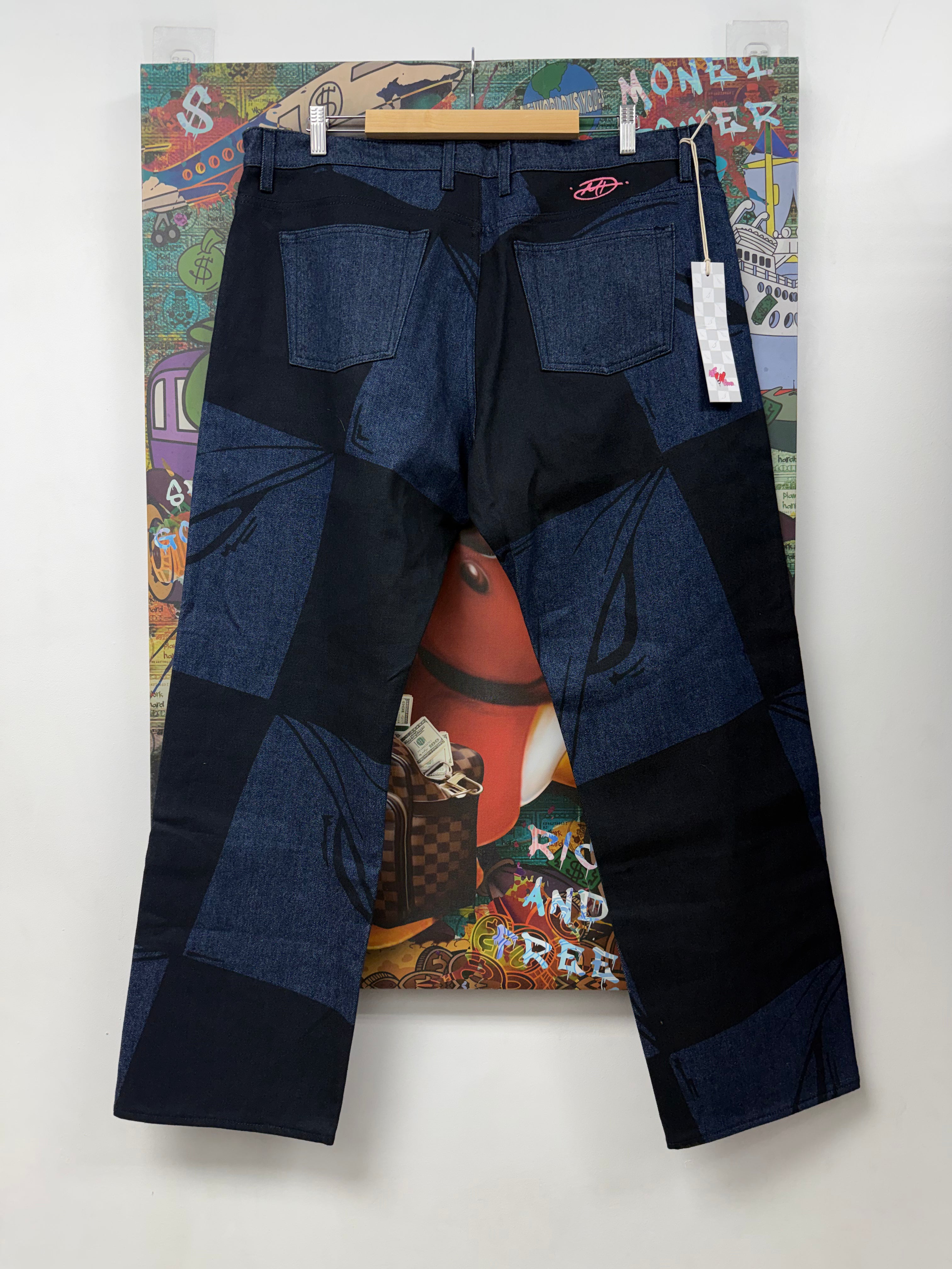 Matty Boy Navy Black Stay Fast Jeans