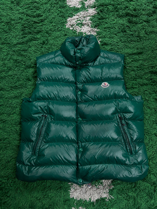 Moncler Vest Green  Used Large