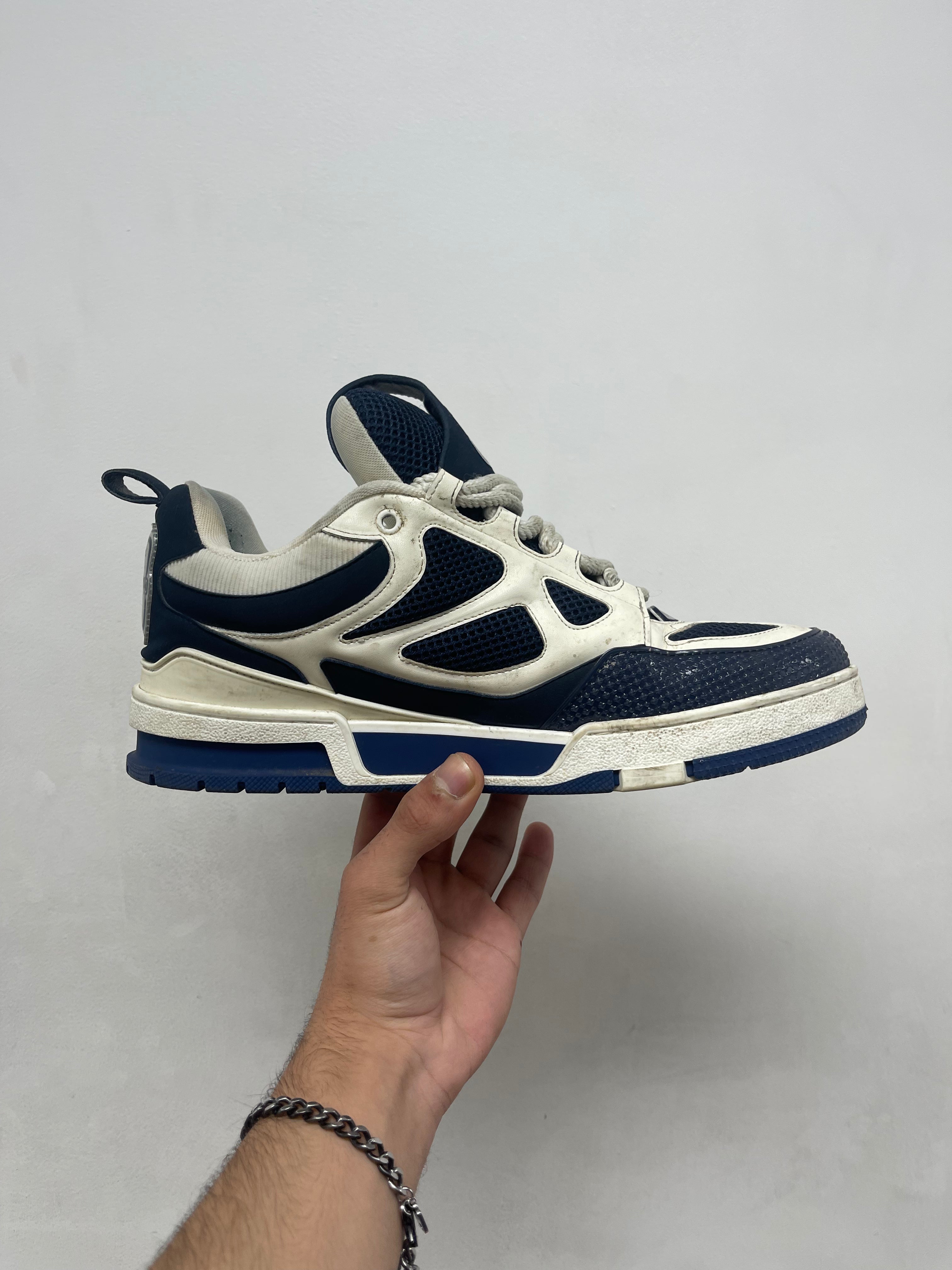 Louis Vuitton Navy White Skate Sneakers