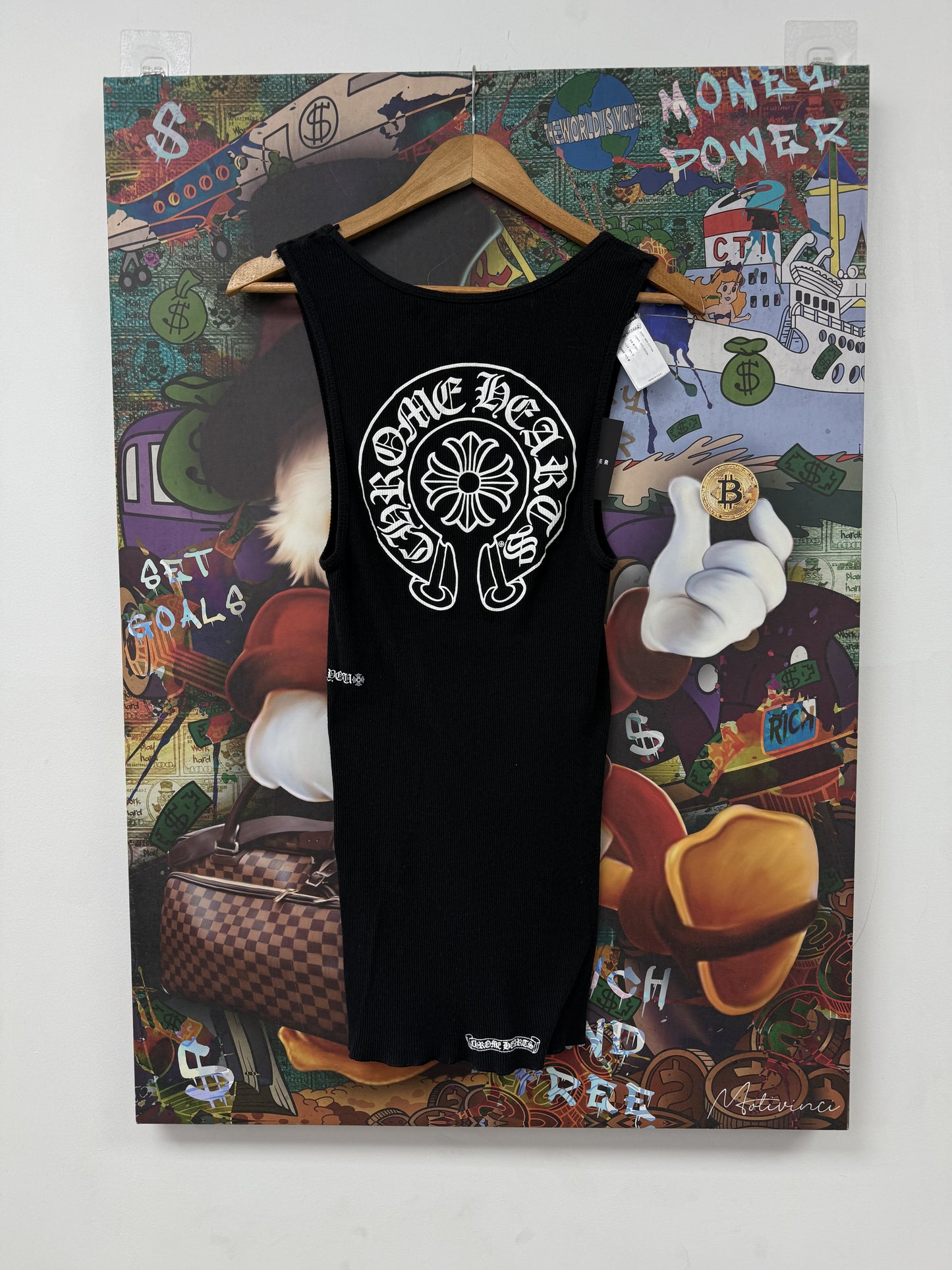 Chrome Hearts Horseshoe Tank Top Black Tried On Large N/A