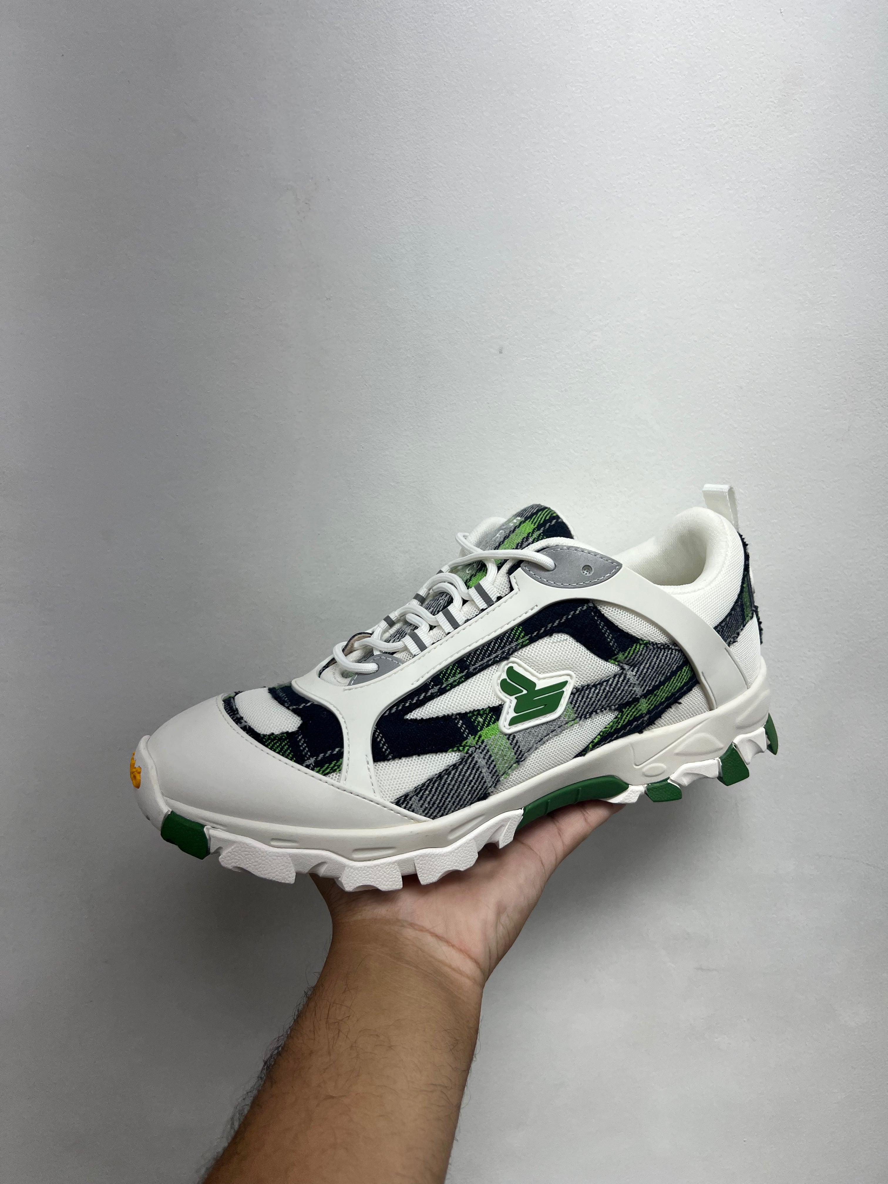 Eric Emanuel x Sicko Hiking Trail Green White Sneakers