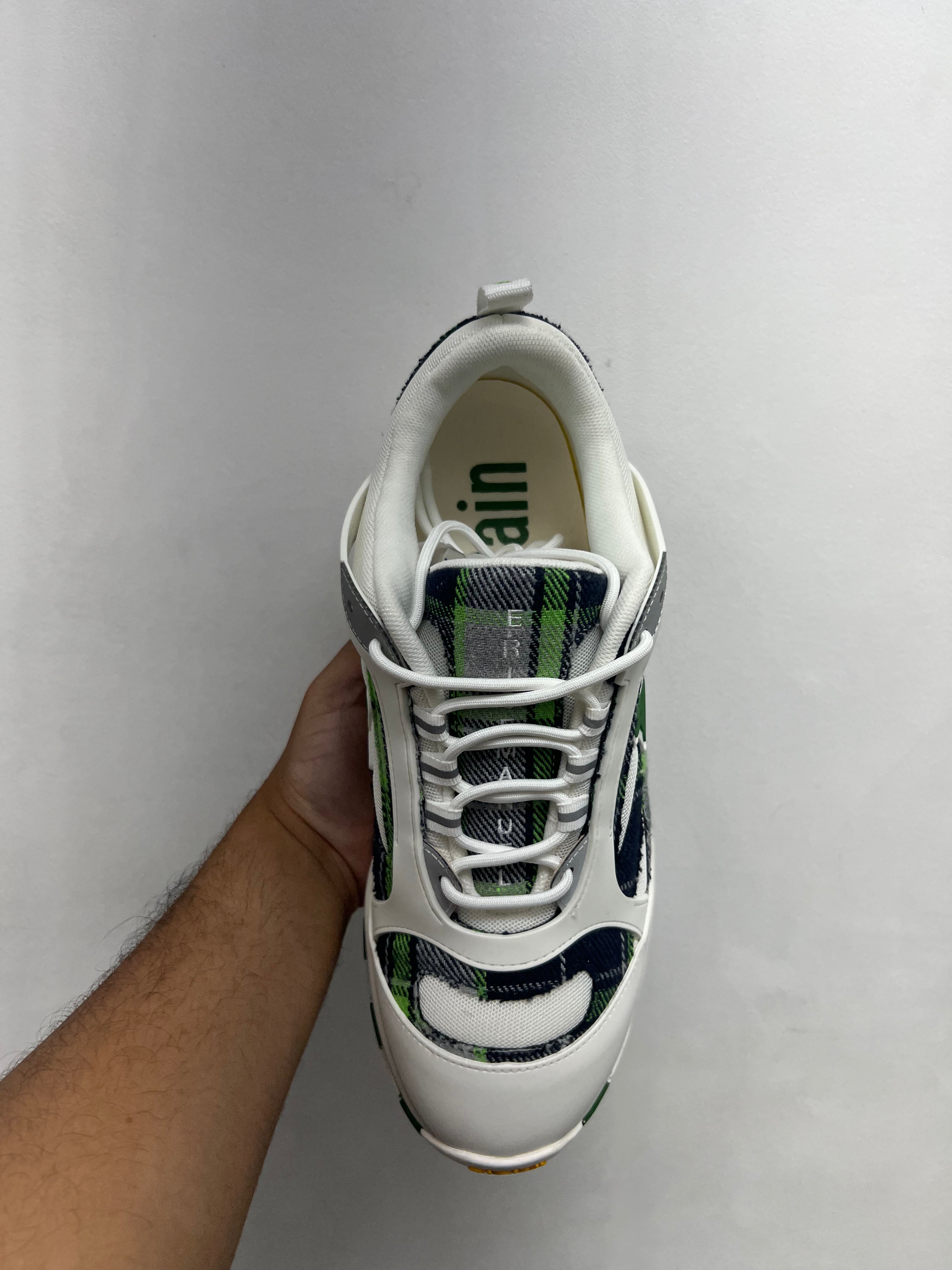 Eric Emanuel x Sicko Hiking Trail Green White Sneakers