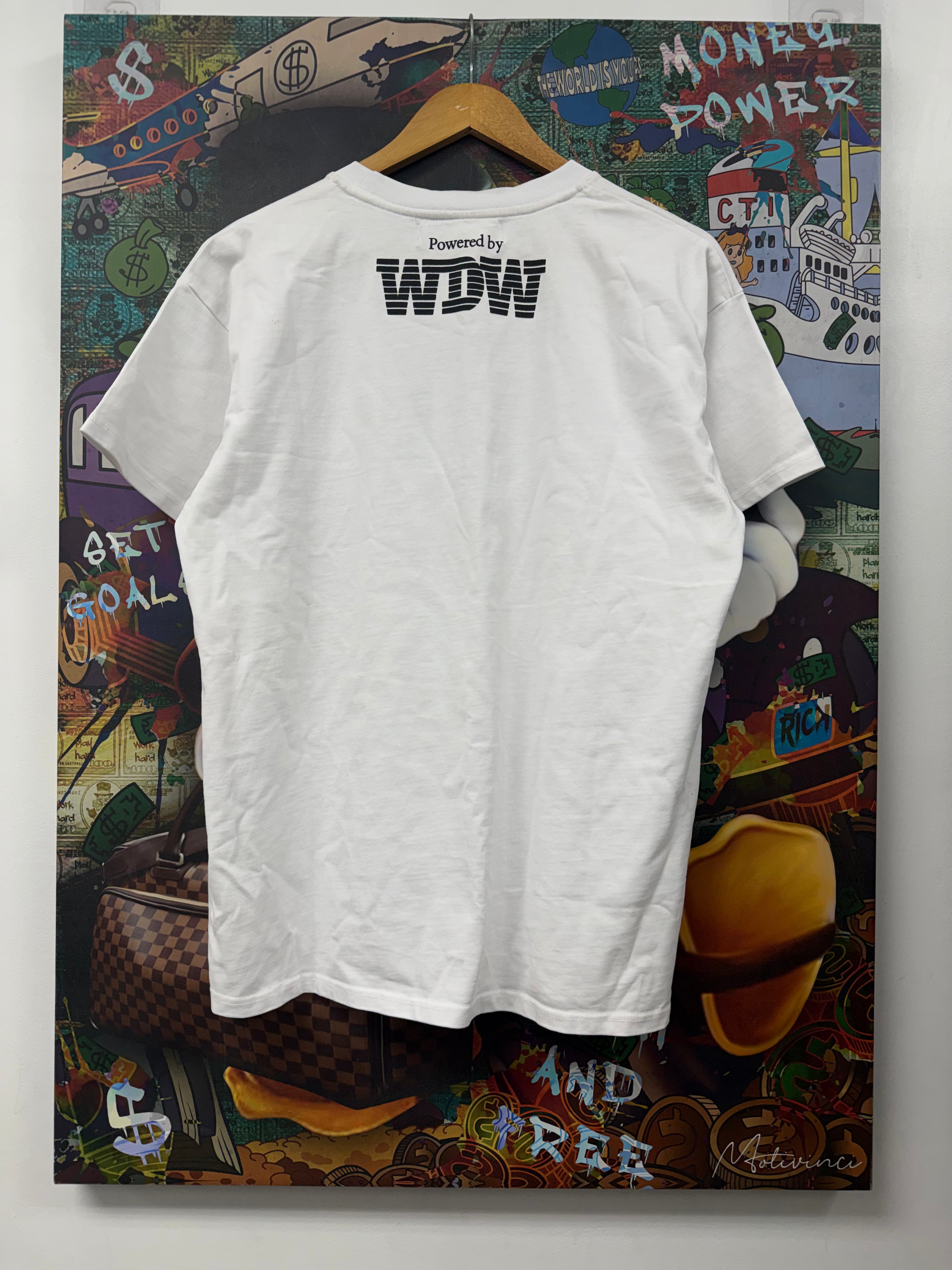 Who Decides War White Multi Windows Tee